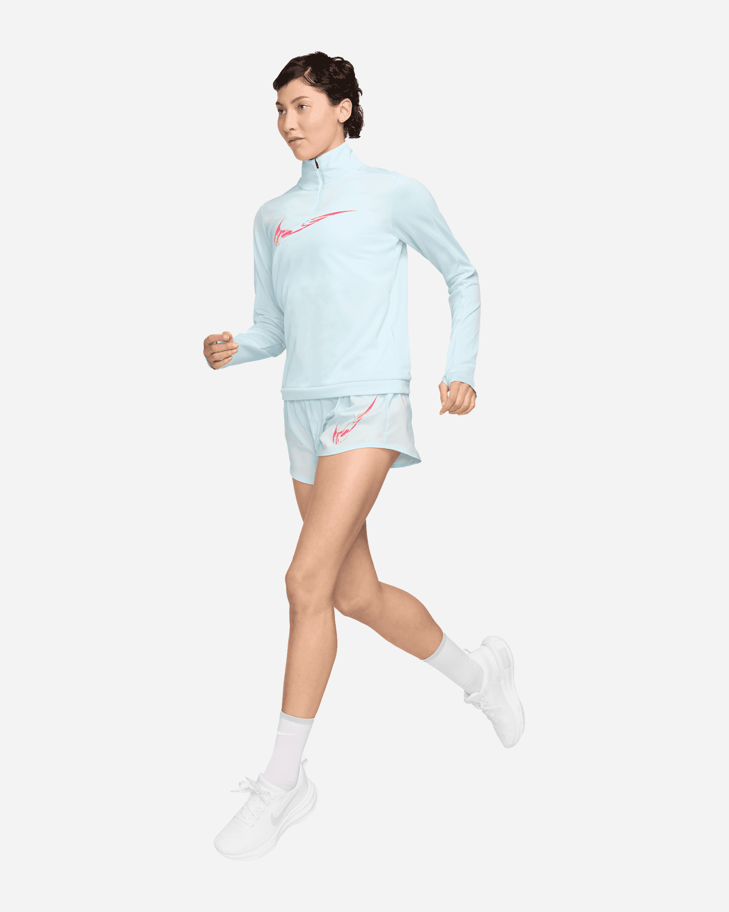 Maglia running NIKE MID SWOOSH W - Blu - 3 | Cisalfa Sport