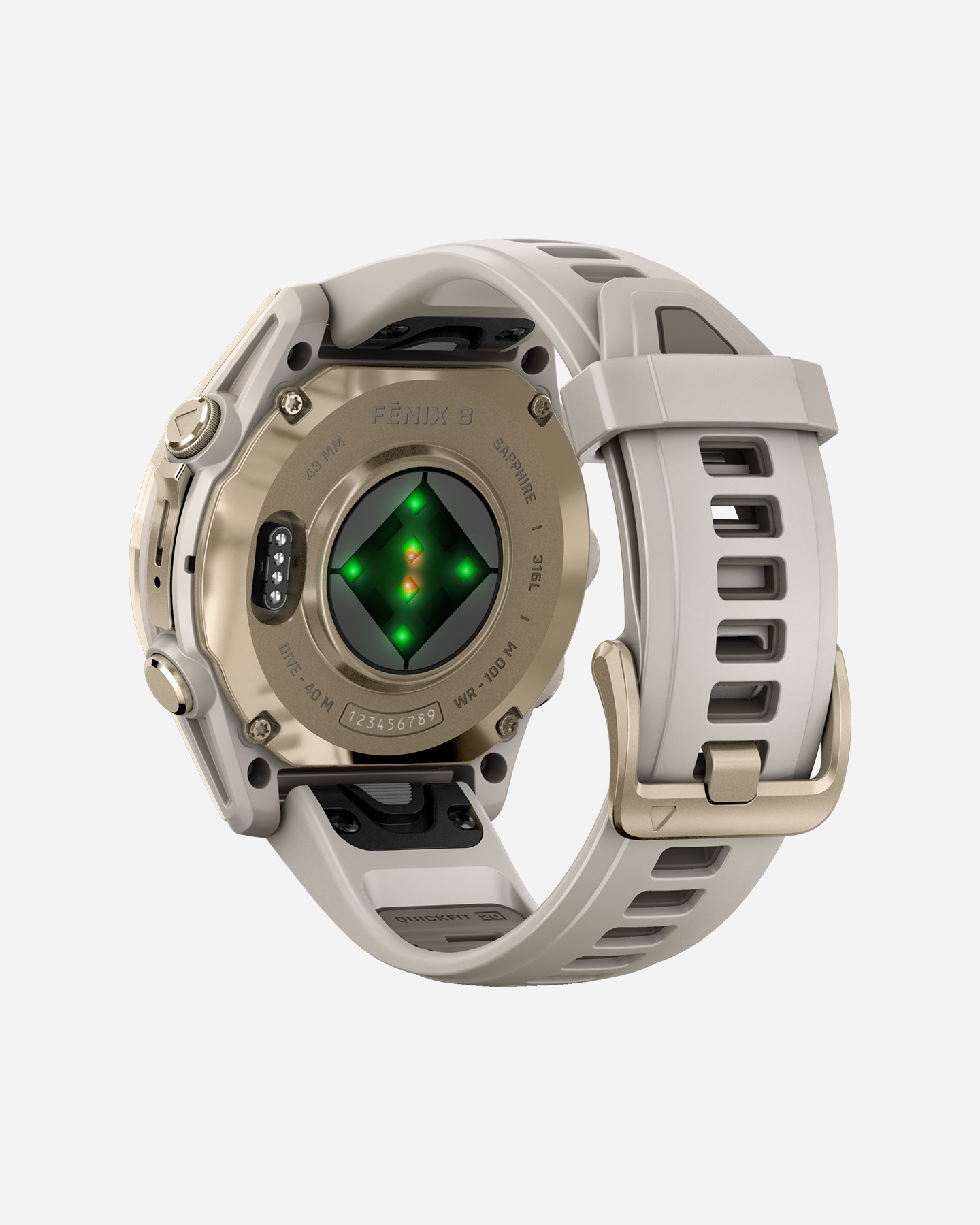 Orologio multifunzione GARMIN FENIX 8 AMOLED 43MM SAPPHIRE  - Oro - 5 | Cisalfa Sport