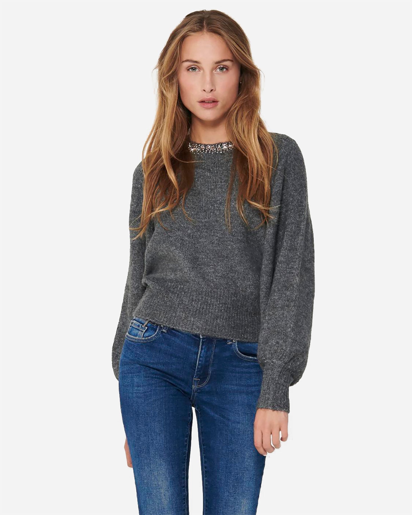 Maglione ONLY ELSA W - Grigio - 2 | Cisalfa Sport