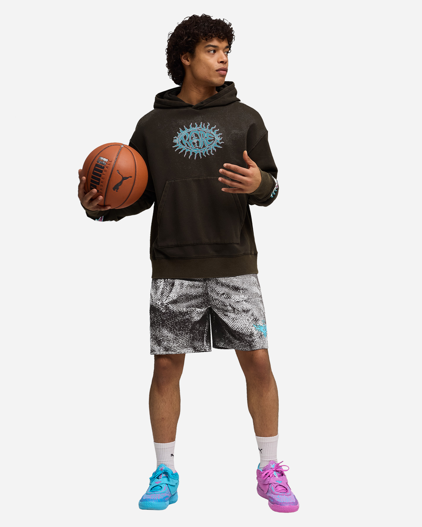 Abbigliamento basket PUMA MELO X HIVE M - Nero - 3 | Cisalfa Sport