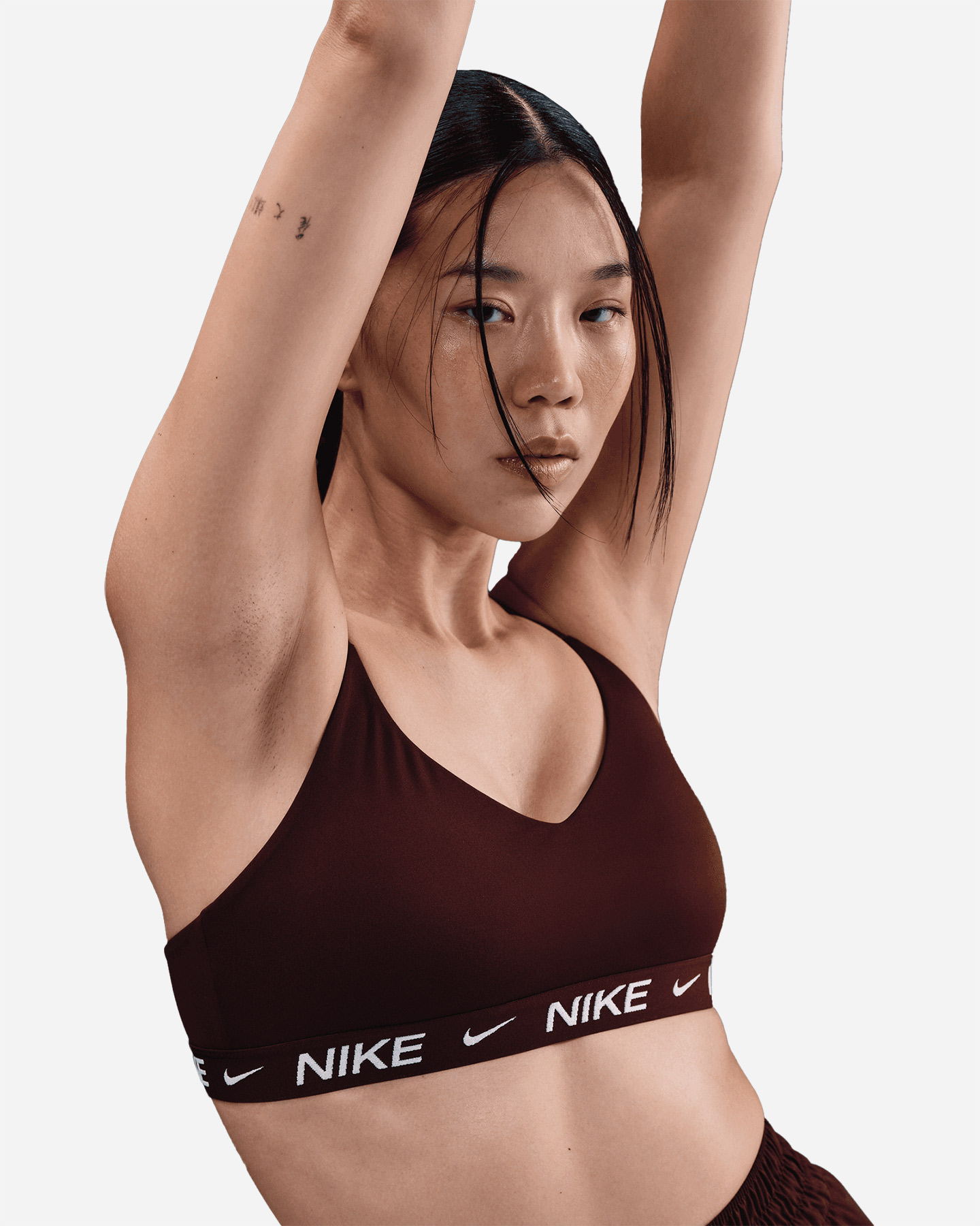 Bra training NIKE INDY LS W - Rosso - 5 | Cisalfa Sport
