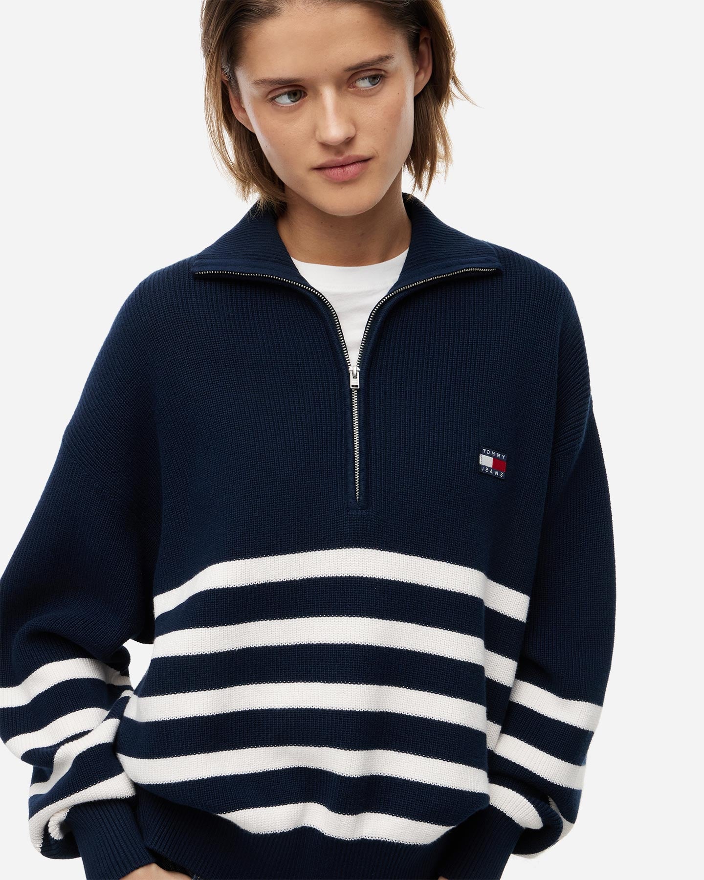 Maglione TOMMY HILFIGER STRIPE W - Blu - 4 | Cisalfa Sport