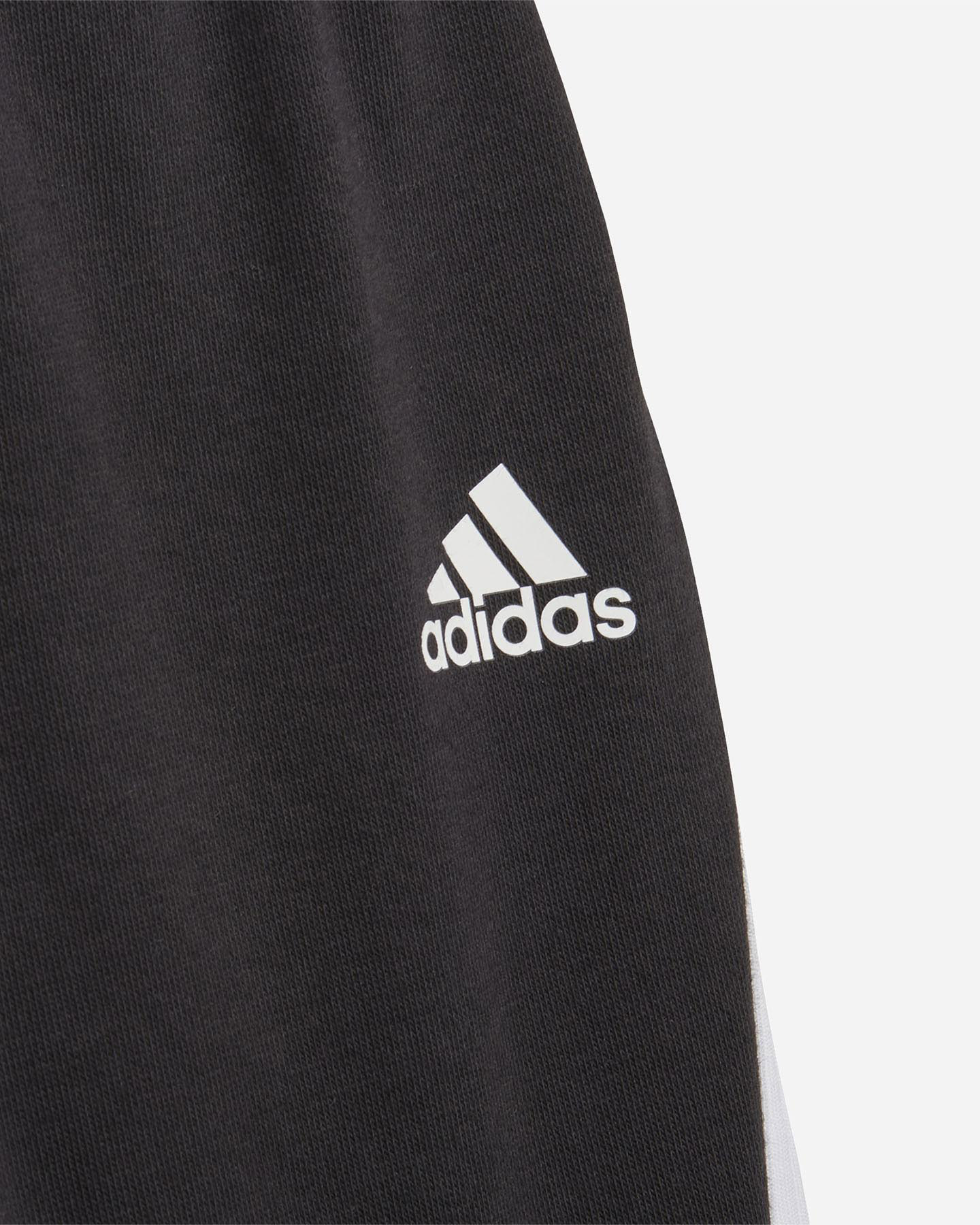 Tuta ADIDAS 3STRIPES JR - Nero - 5 | Cisalfa Sport