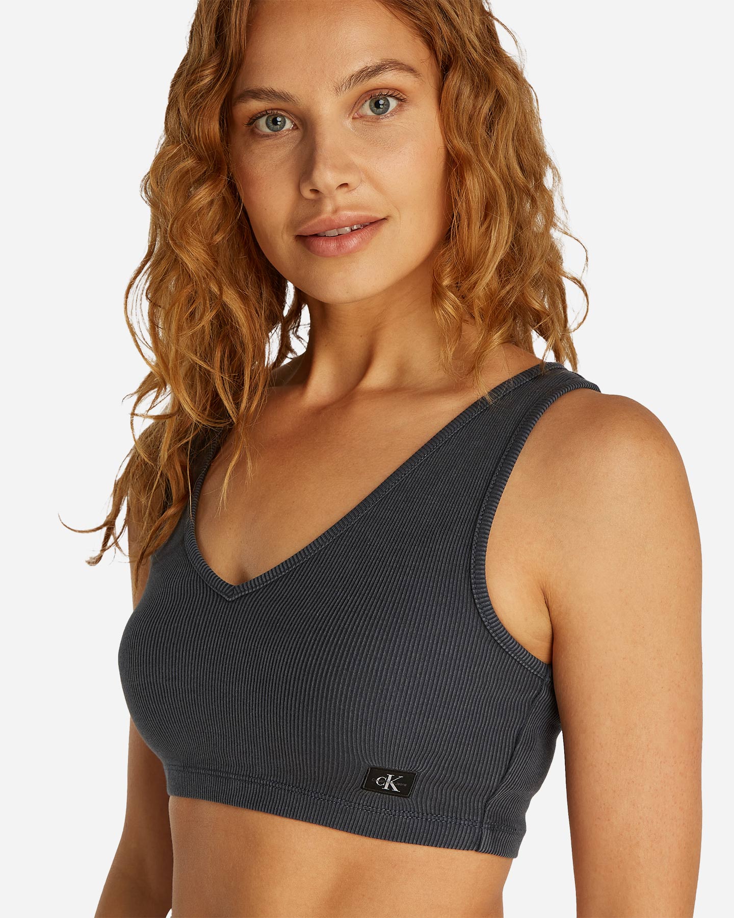 Canotta CALVIN KLEIN JEANS LABEL RIB W - Nero - 5 | Cisalfa Sport