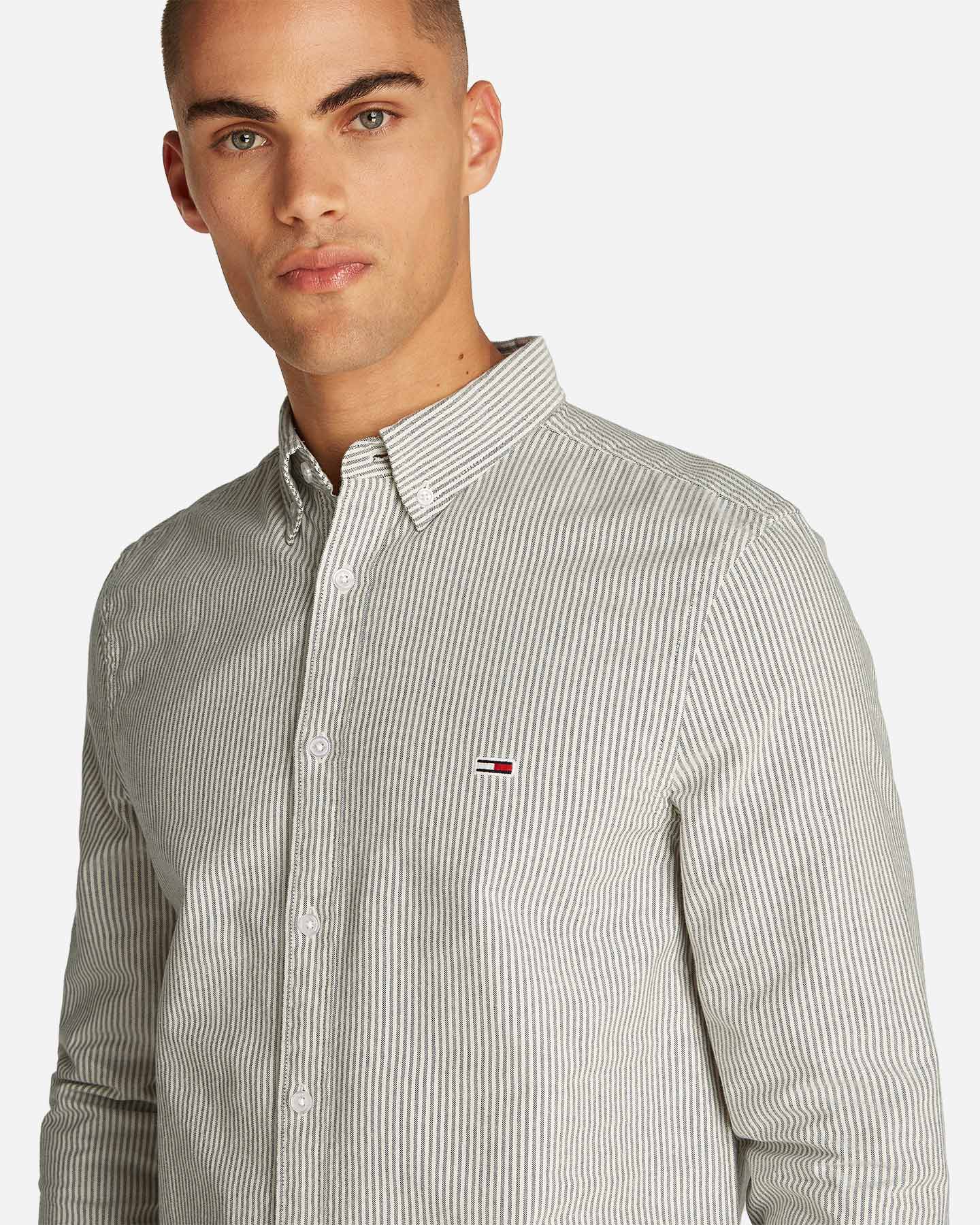 Camicia TOMMY HILFIGER SLIM OXFORD STRIP M - Blu - 4 | Cisalfa Sport
