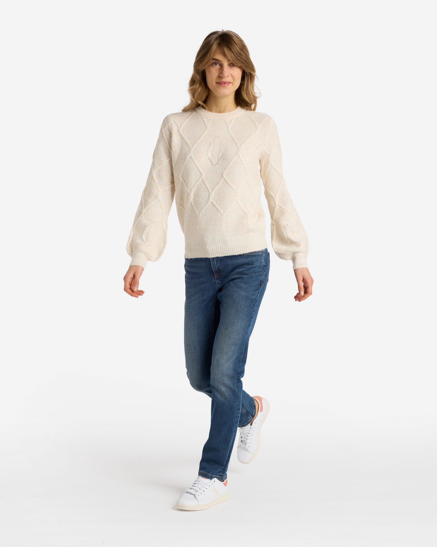 Maglione DACK'S INTRECCIO LOSANGA W - Beige - 4 | Cisalfa Sport