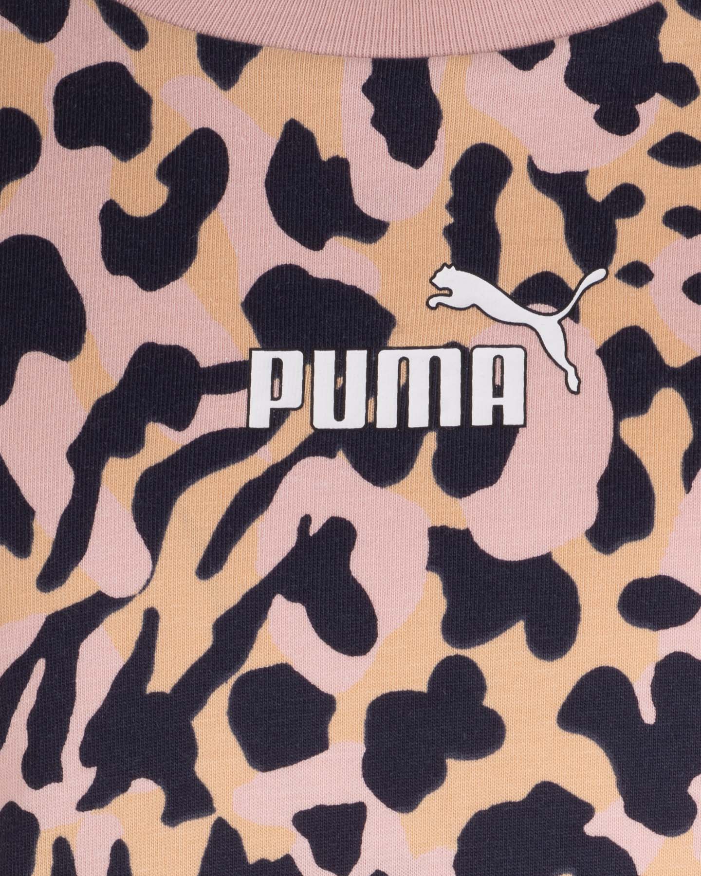 T-shirt PUMA AOP LEOPARD JR - Rosa - 2 | Cisalfa Sport
