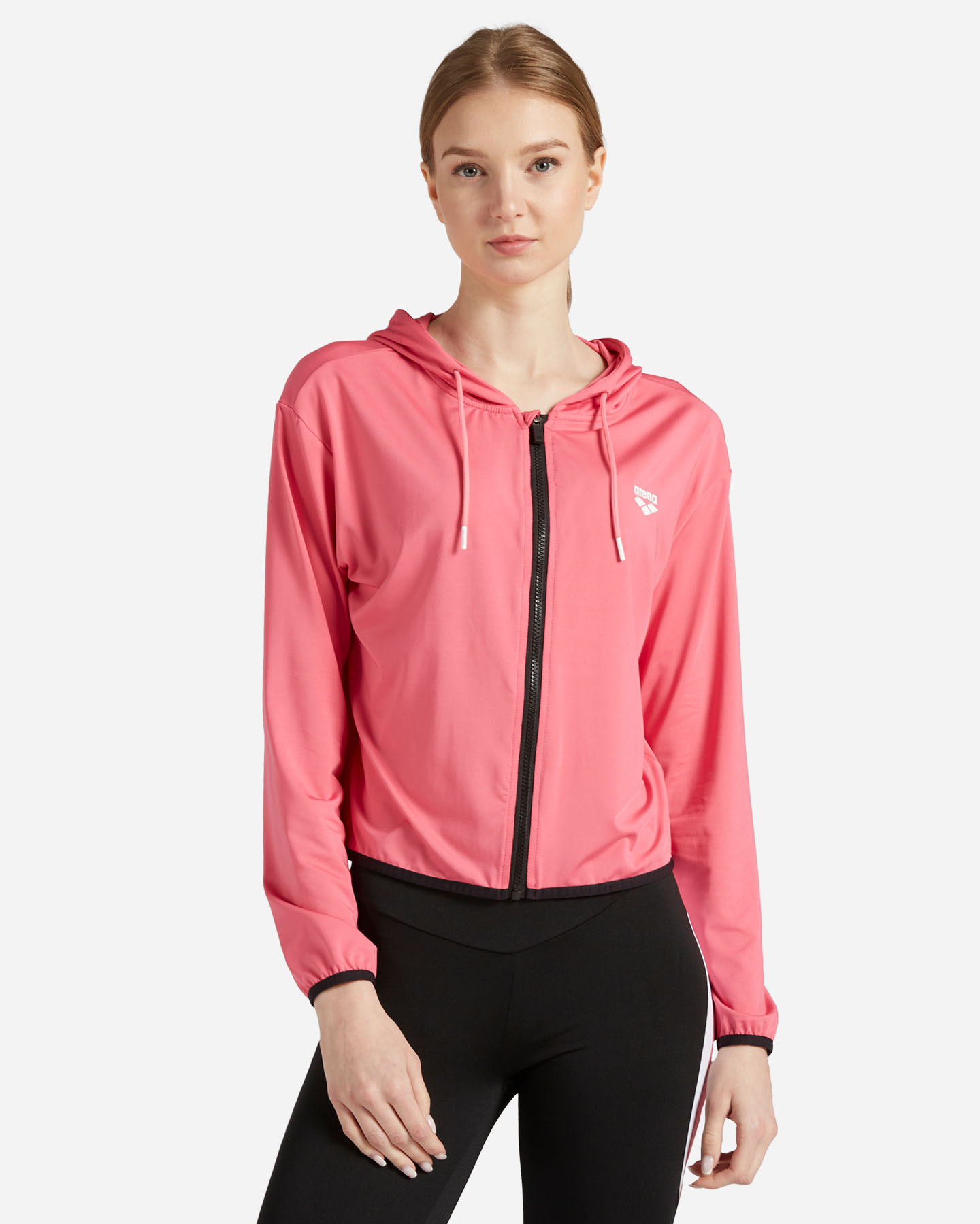 Felpa training ARENA HOODIE CROP W - Fucsia - 0 | Cisalfa Sport