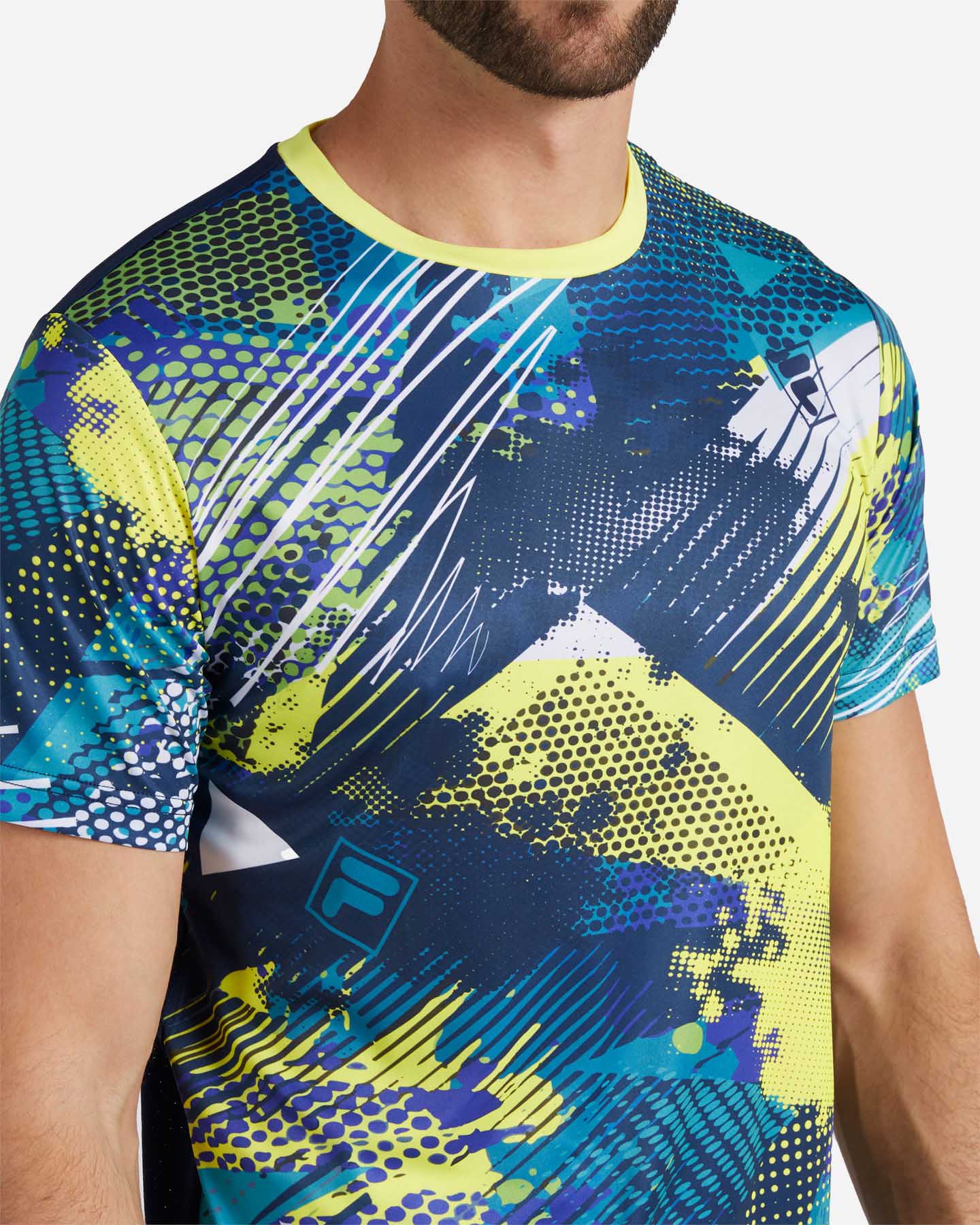 T-shirt tennis FILA PADEL MATCH M - Blu - 4 | Cisalfa Sport