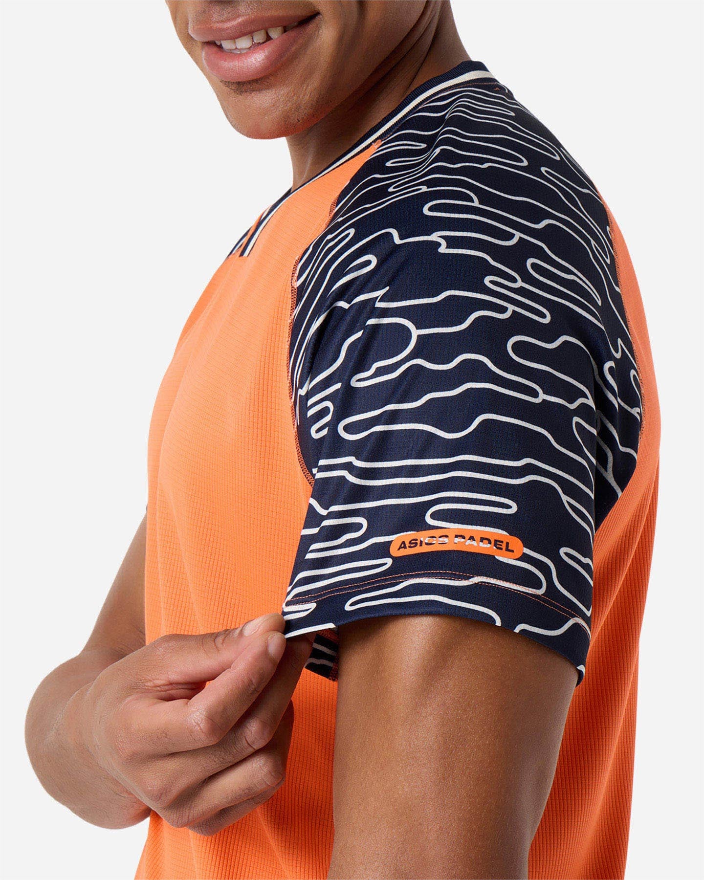 T-shirt tennis ASICS PADEL COURT M - Arancione - 5 | Cisalfa Sport