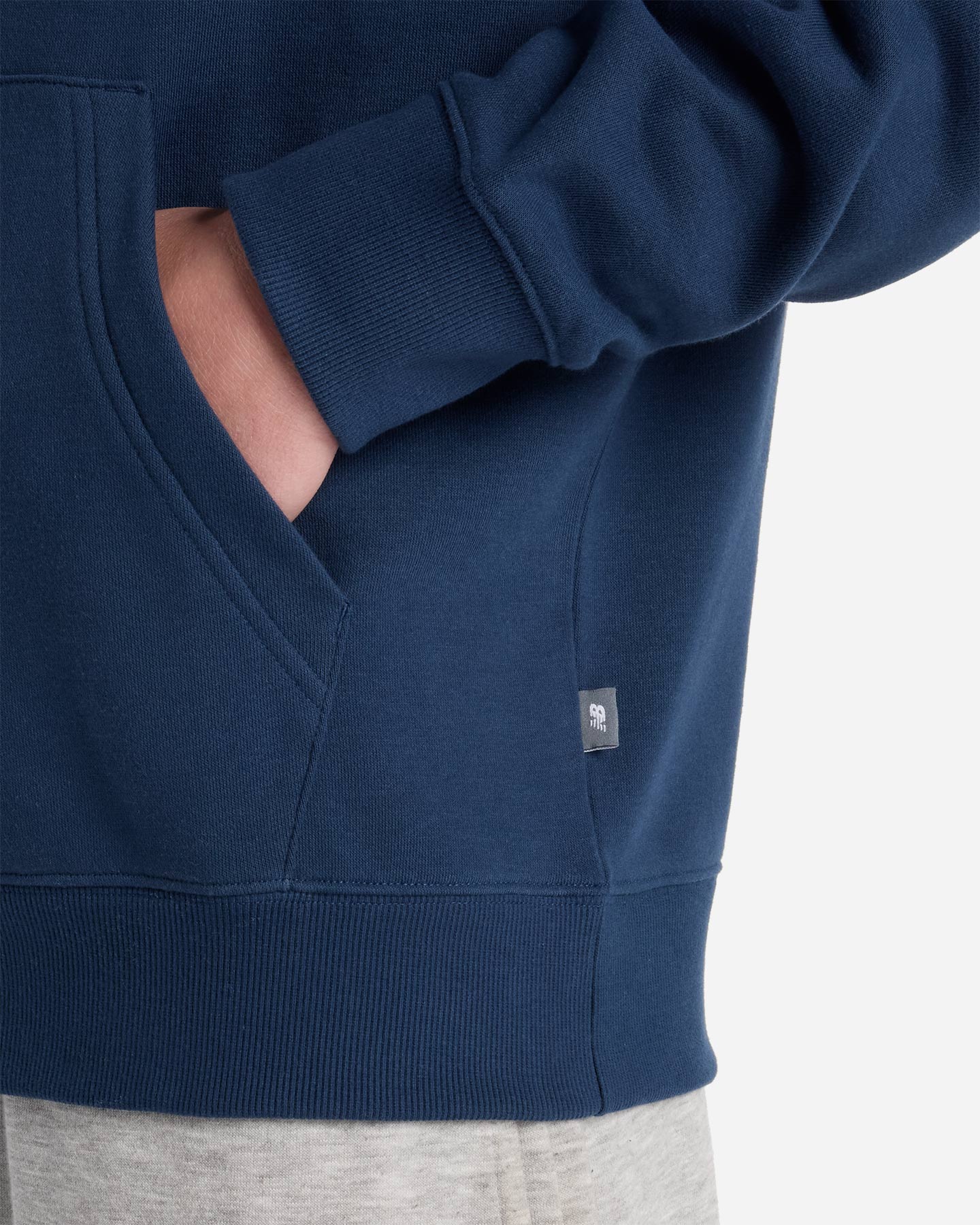 Felpa NEW BALANCE BIG LOGO M - Blu Navy - 5 | Cisalfa Sport