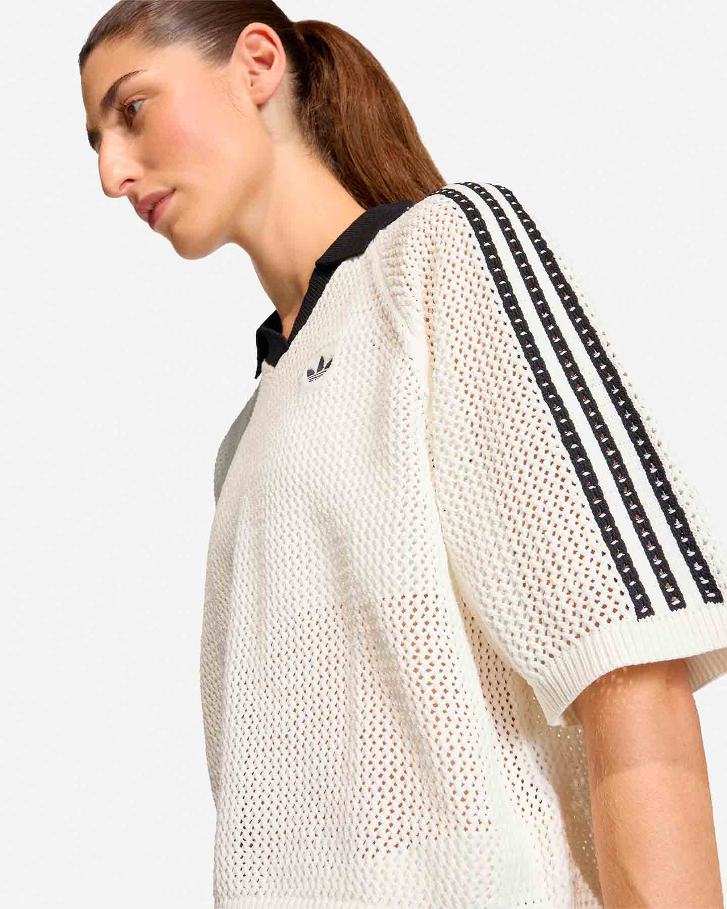 T-shirt ADIDAS CROCHET W - Bianco - 5 | Cisalfa Sport
