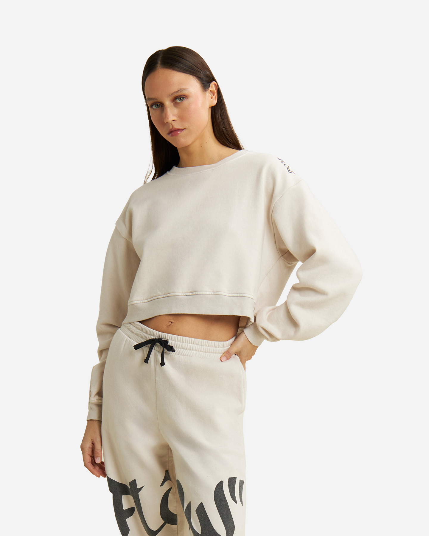 Pantalone FREDDY ELASTIC BIG LOGO LEG W - Bianco - 0 | Cisalfa Sport