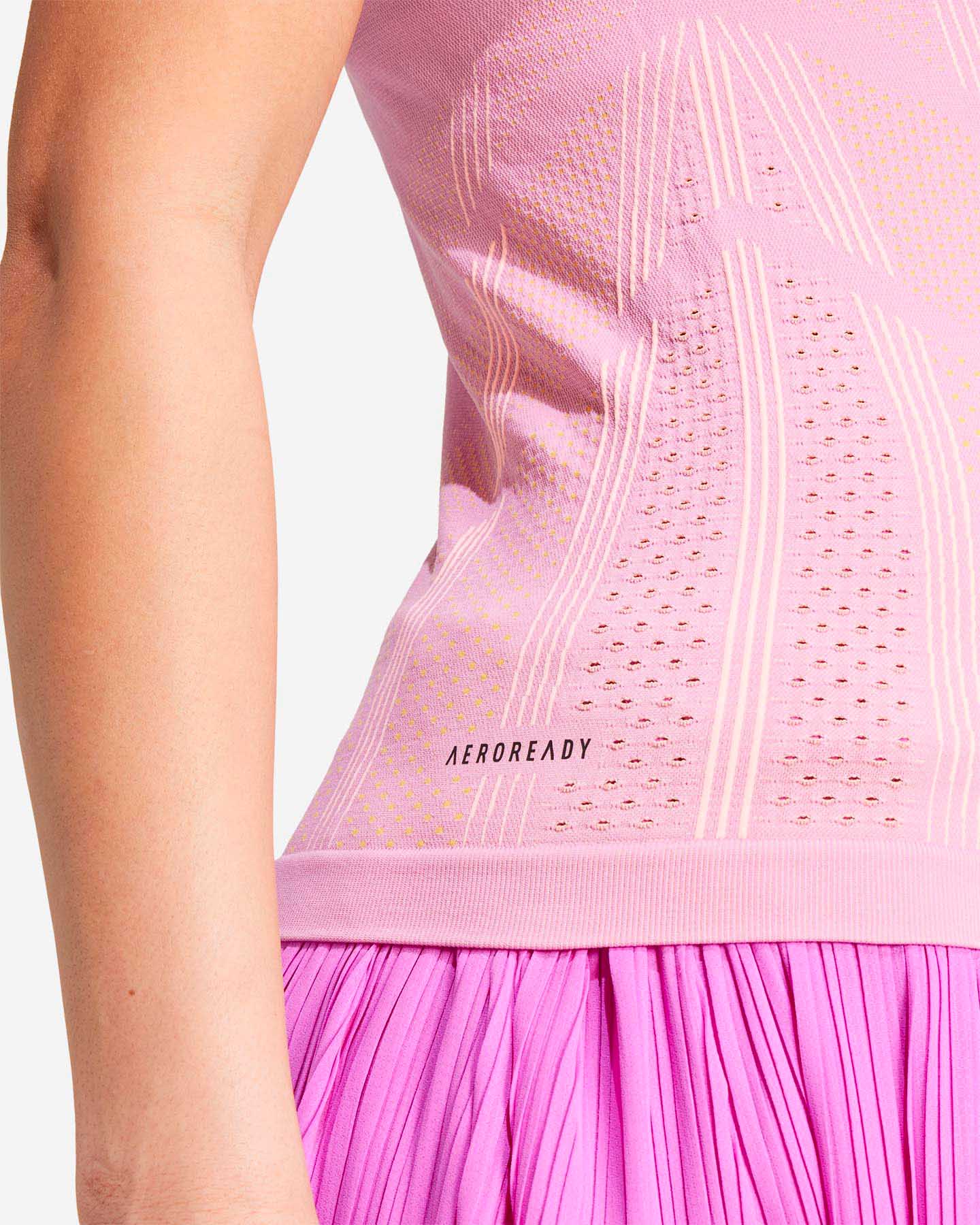 T-shirt tennis ADIDAS US OPEN SERIES W - Viola - 4 | Cisalfa Sport