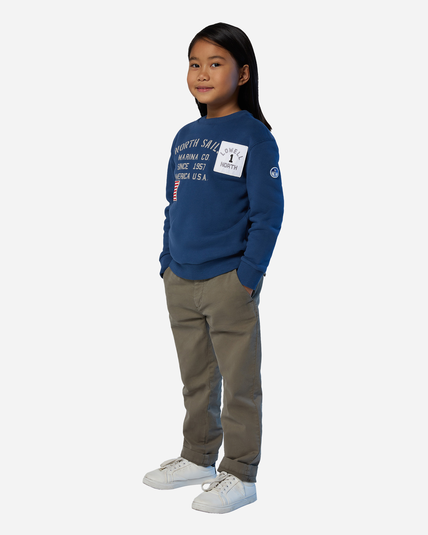 Pantalone NORTH SAILS GABARDINE JR - Verde - 3 | Cisalfa Sport