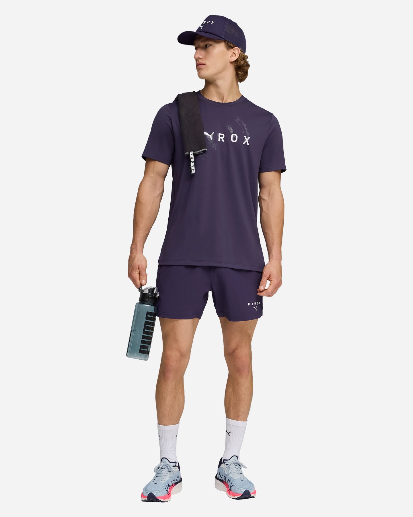 Pantalone training PUMA HYROX M - Viola - 4 | Cisalfa Sport