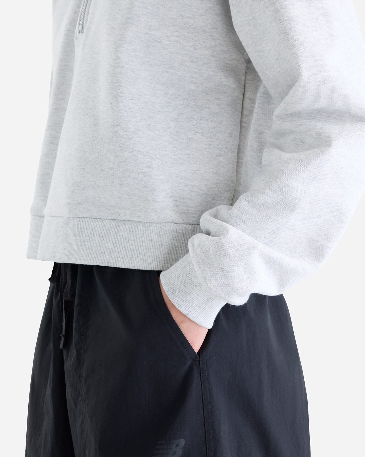 Polo NEW BALANCE ATHLETIC SMALL LOGO W - Grigio - 5 | Cisalfa Sport