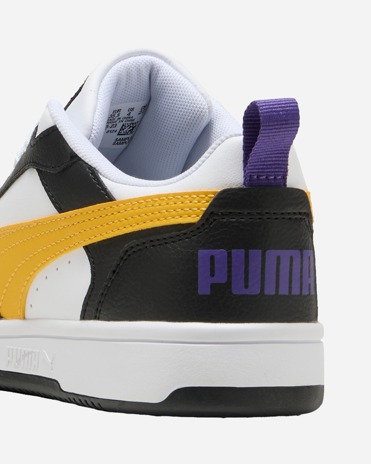 Scarpe sneakers PUMA REBOUND V6 LOW GS JR - Giallo - 5 | Cisalfa Sport