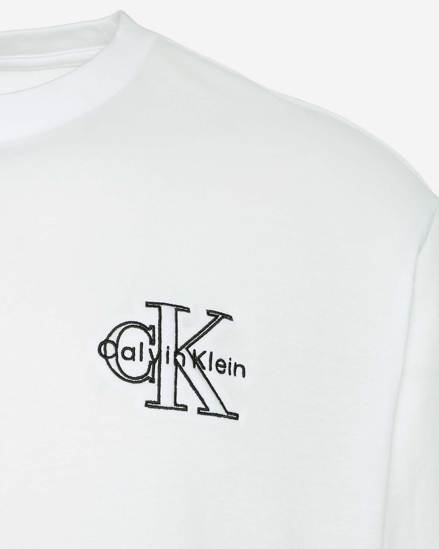 T-shirt CALVIN KLEIN JEANS MONOLOGO M - Bianco - 2 | Cisalfa Sport