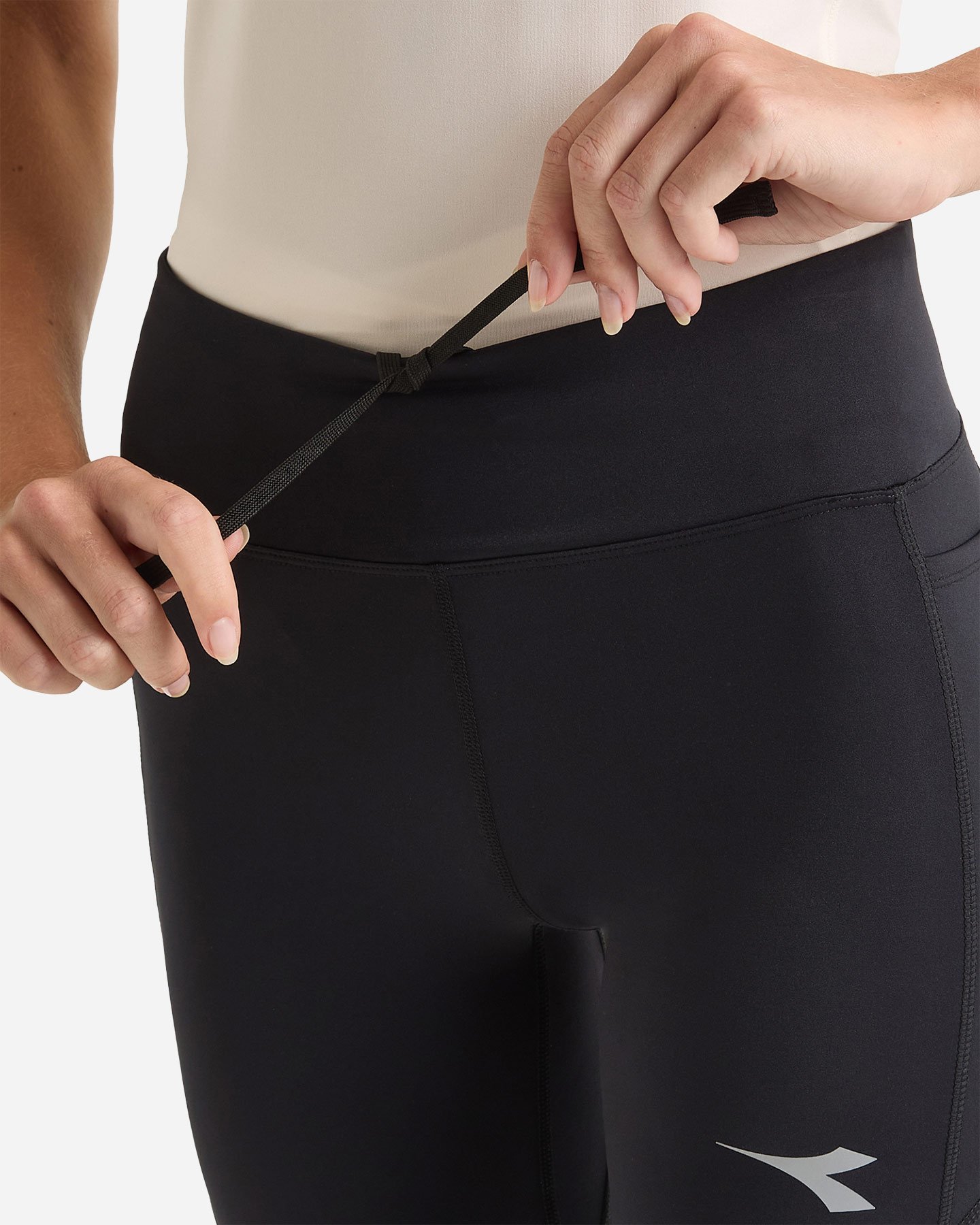 Capri running DIADORA RUN CREW W - Nero - 4 | Cisalfa Sport