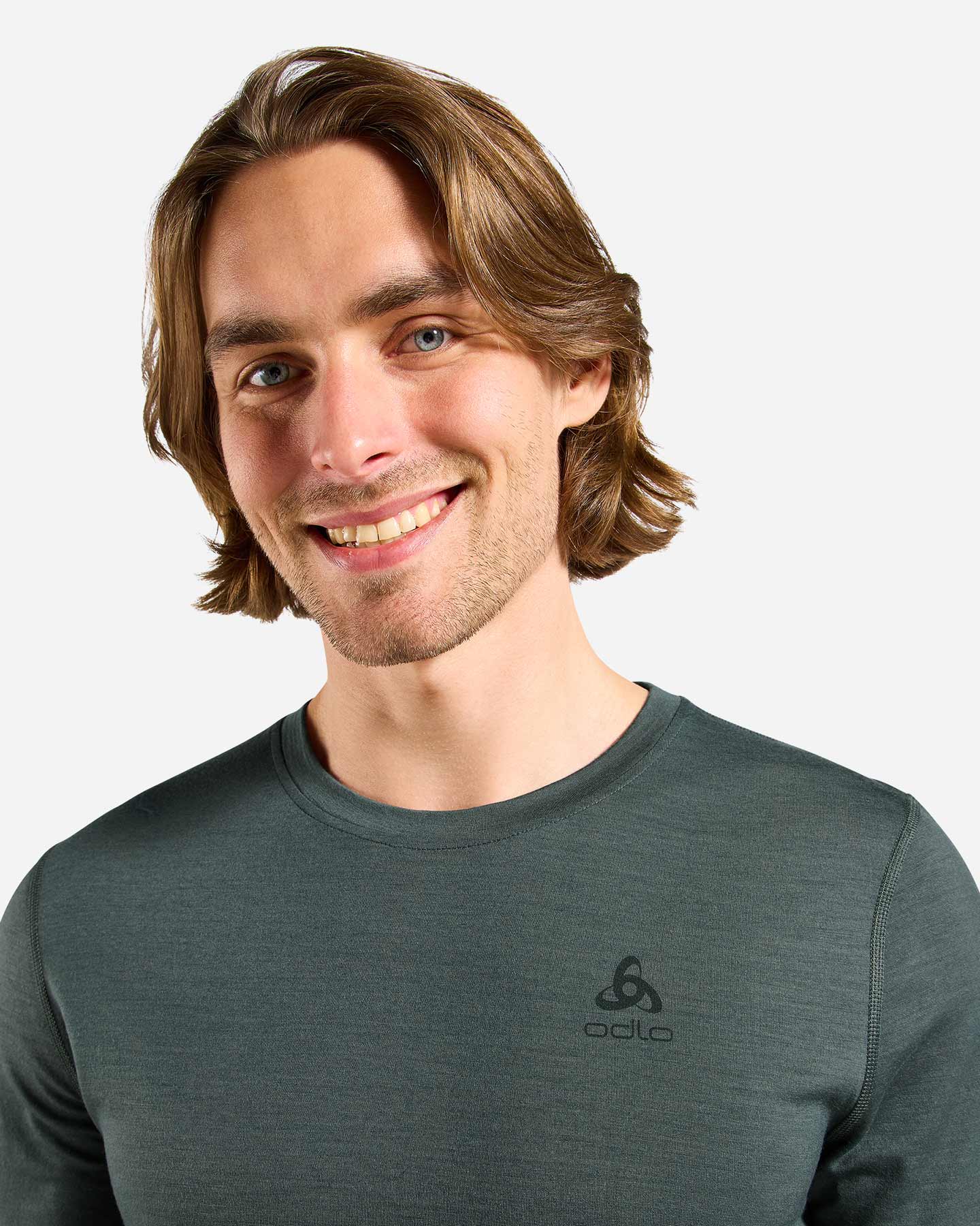 Maglia intimo tecnico ODLO MERINO 200 M - Grigio - 5 | Cisalfa Sport