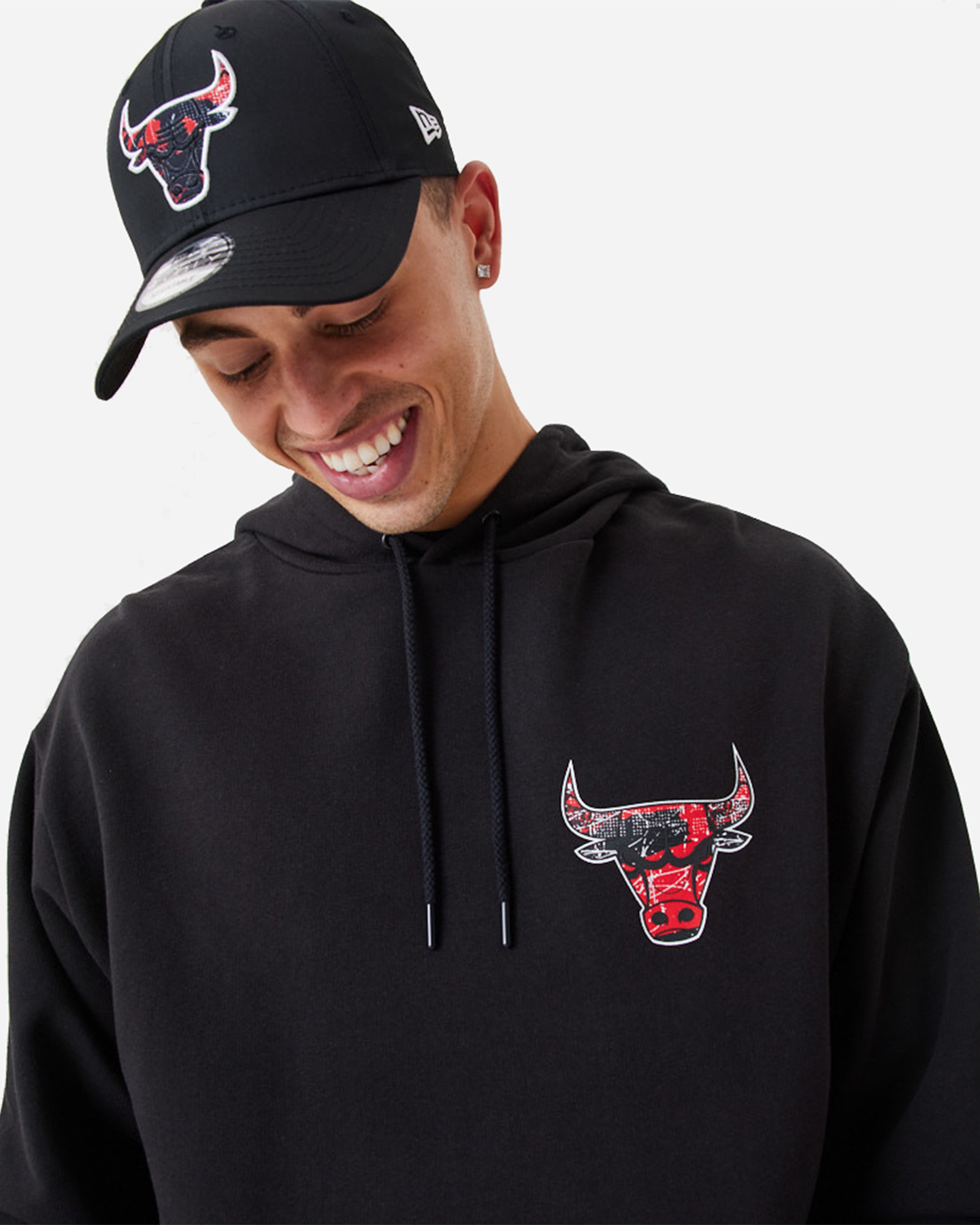 Felpa NEW ERA INFILL LOGO CHICAGO BULLS  - Nero - 2 | Cisalfa Sport
