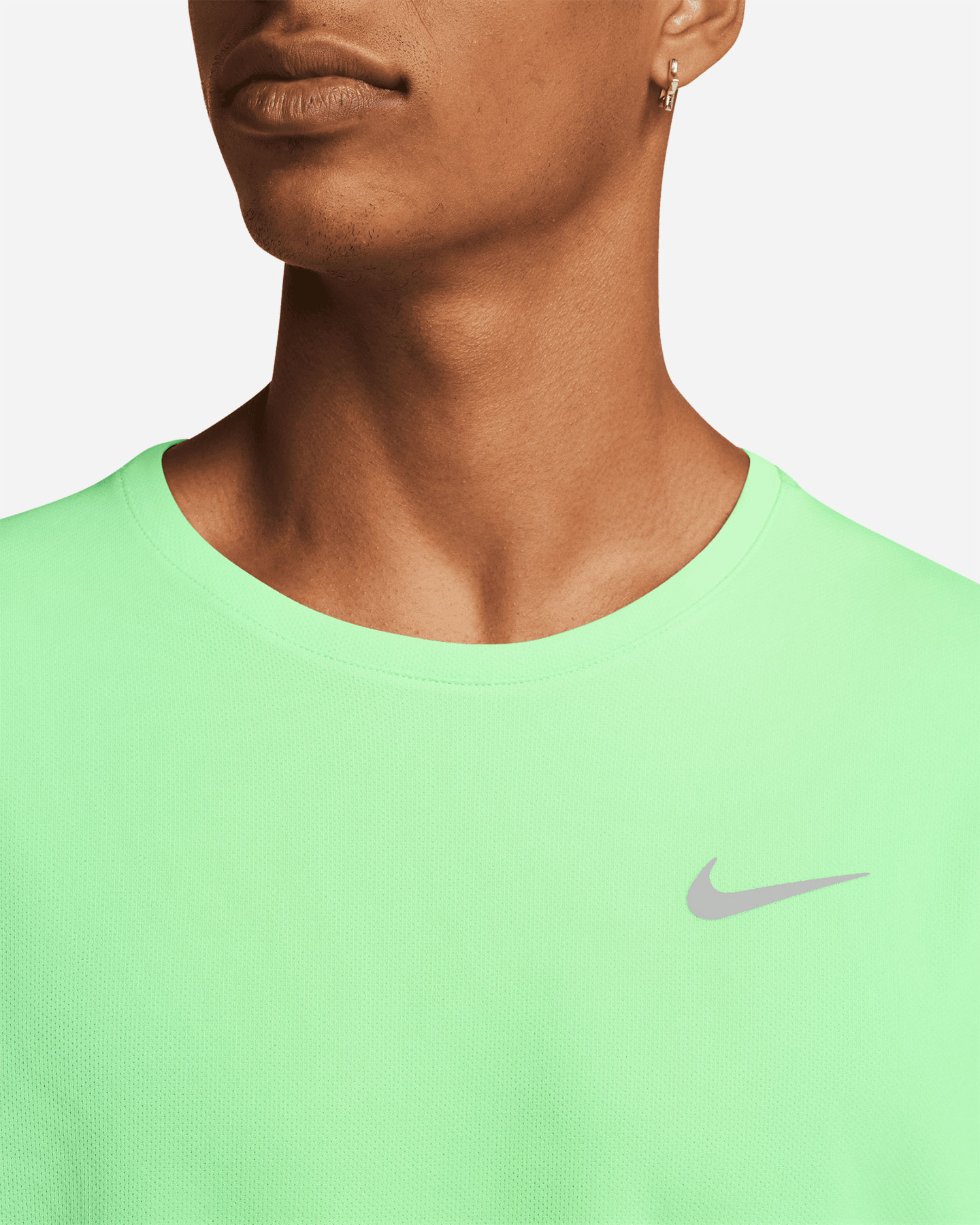 T-shirt running NIKE MILER M - Verde - 2 | Cisalfa Sport