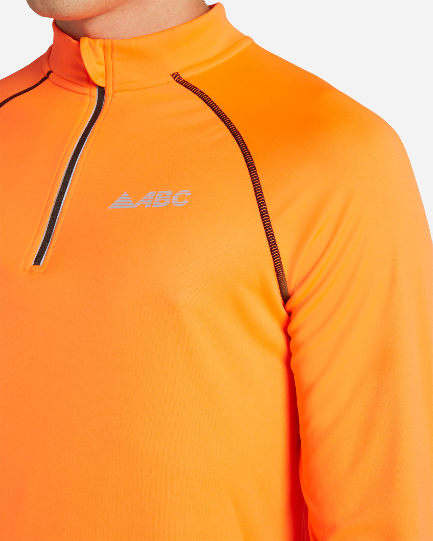 Maglia running ABC WINTER M - Arancione - 4 | Cisalfa Sport