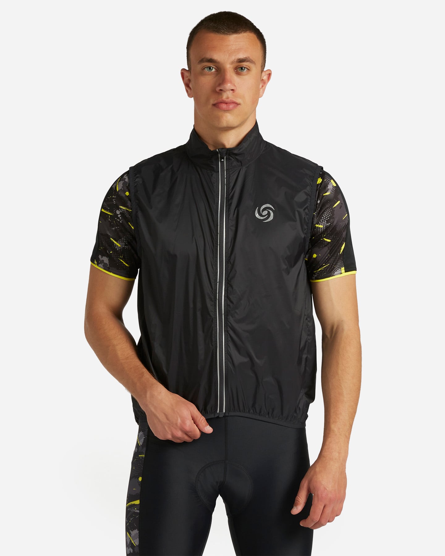 Giacca ciclismo CARNIELLI WINDPROOF FULL ZIP M - Nero - 0 | Cisalfa Sport