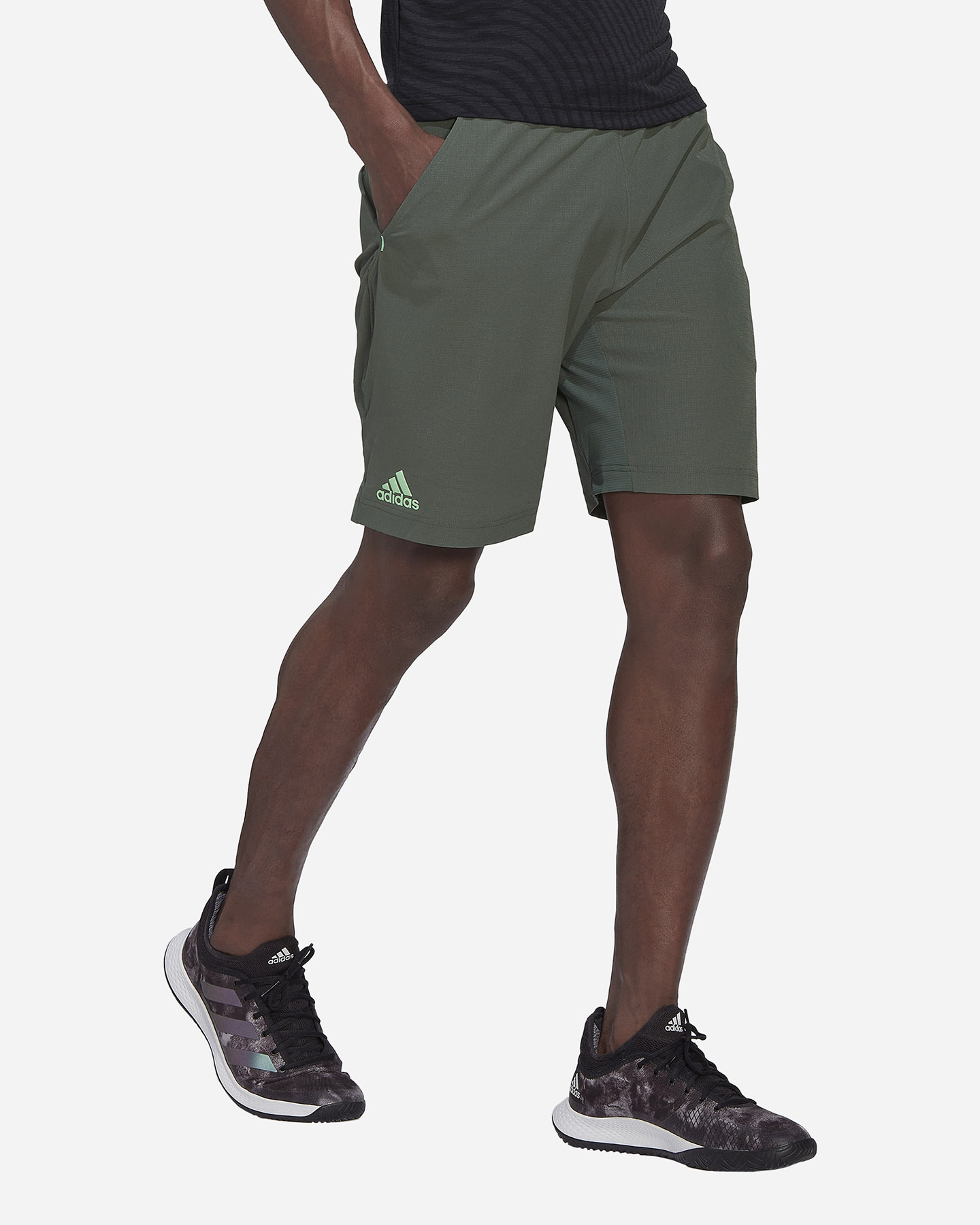 Pantaloncini tennis ADIDAS ERGO M - Verde - 3 | Cisalfa Sport