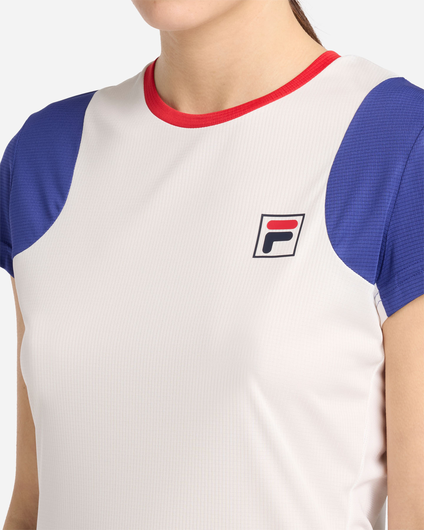 T-shirt tennis FILA COURT LINE W - Bianco - 5 | Cisalfa Sport