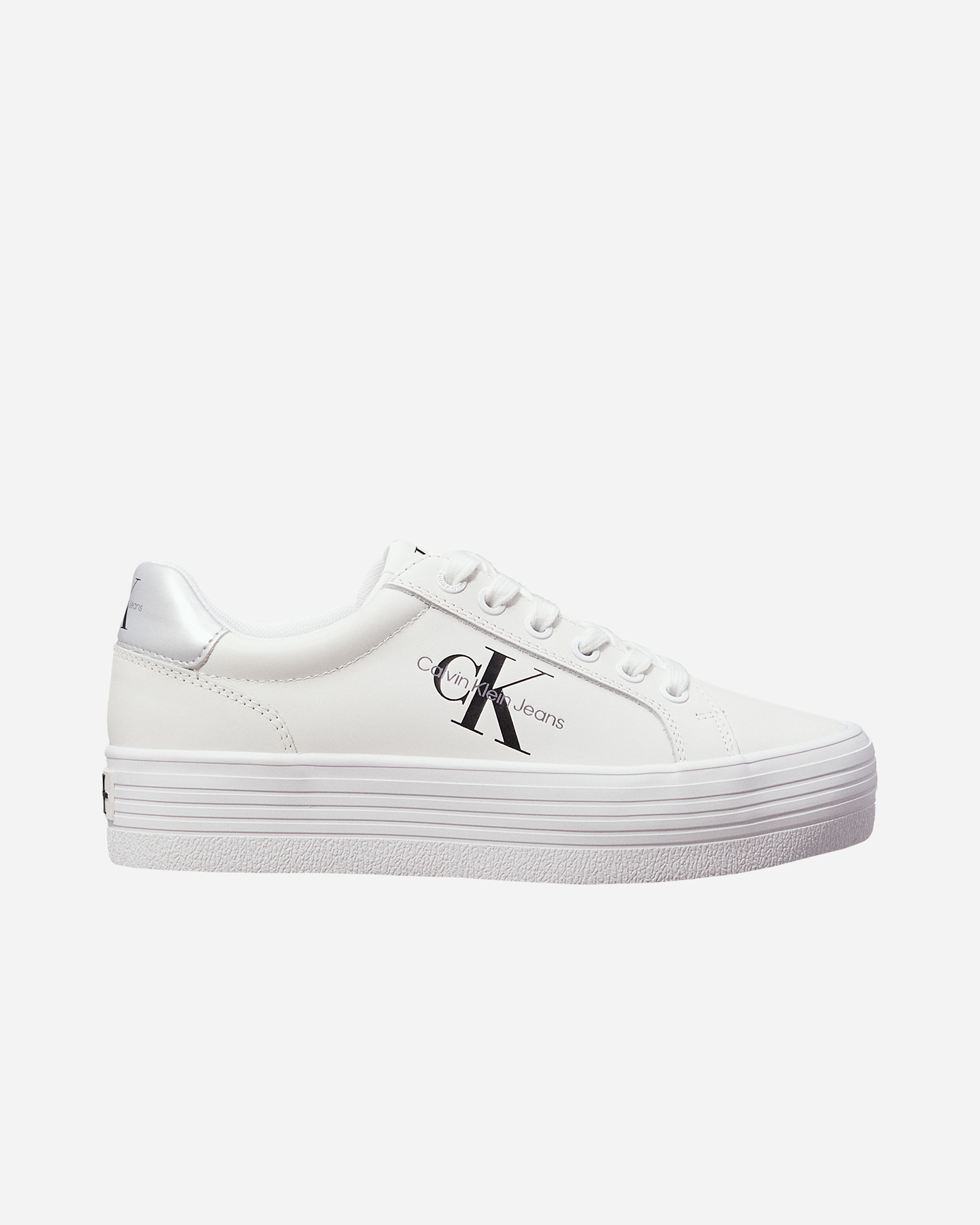 Scarpe sneakers CALVIN KLEIN JEANS VULC FLATFORM LACEUP W - Bianco - 0 | Cisalfa Sport