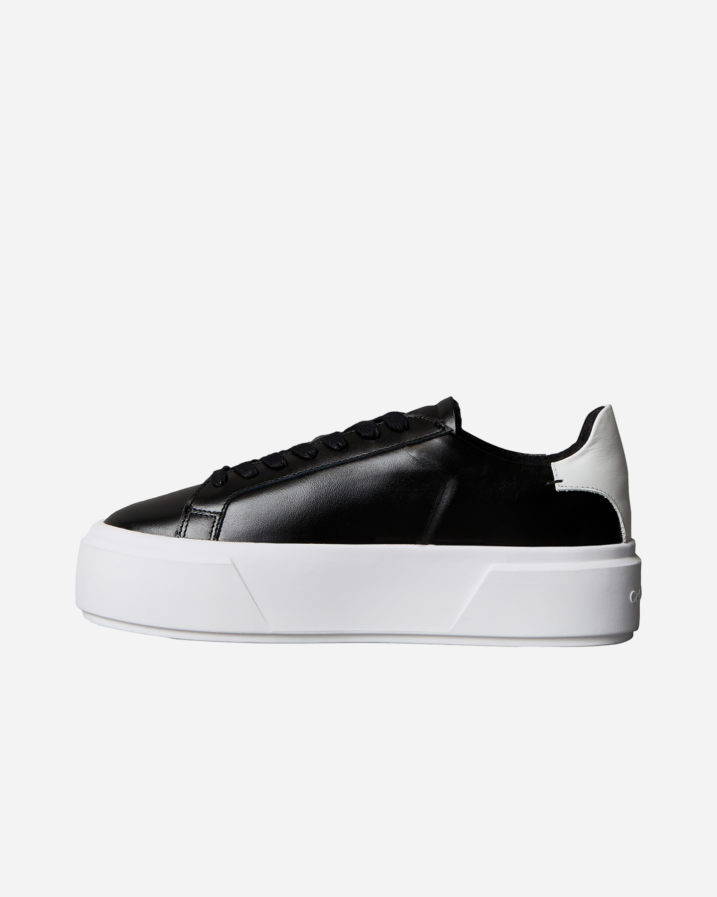 Scarpe sneakers CALVIN KLEIN JEANS FLATFORM LACE UP LEATHER W - Nero - 5 | Cisalfa Sport