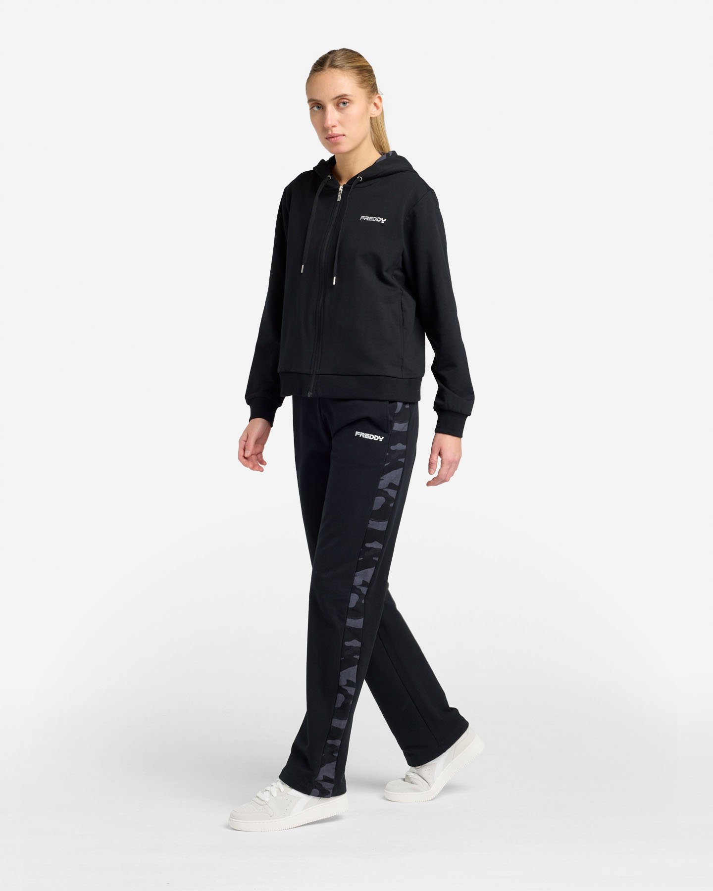 Felpa FREDDY CROP SMALL LOGO W - Nero - 2 | Cisalfa Sport