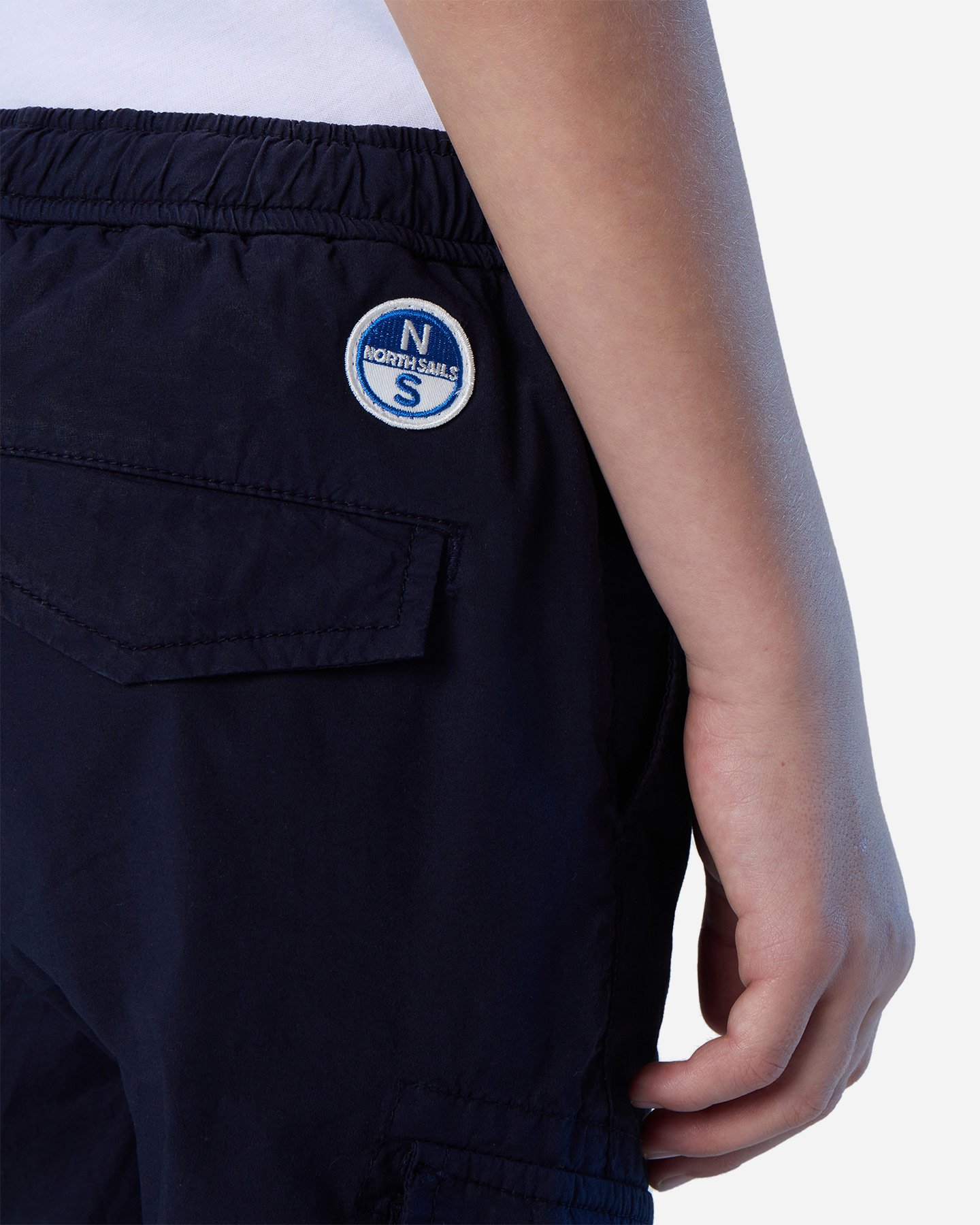Pantalone NORTH SAILS CARGO ELASTIC WAIST JR - Blu Navy - 3 | Cisalfa Sport