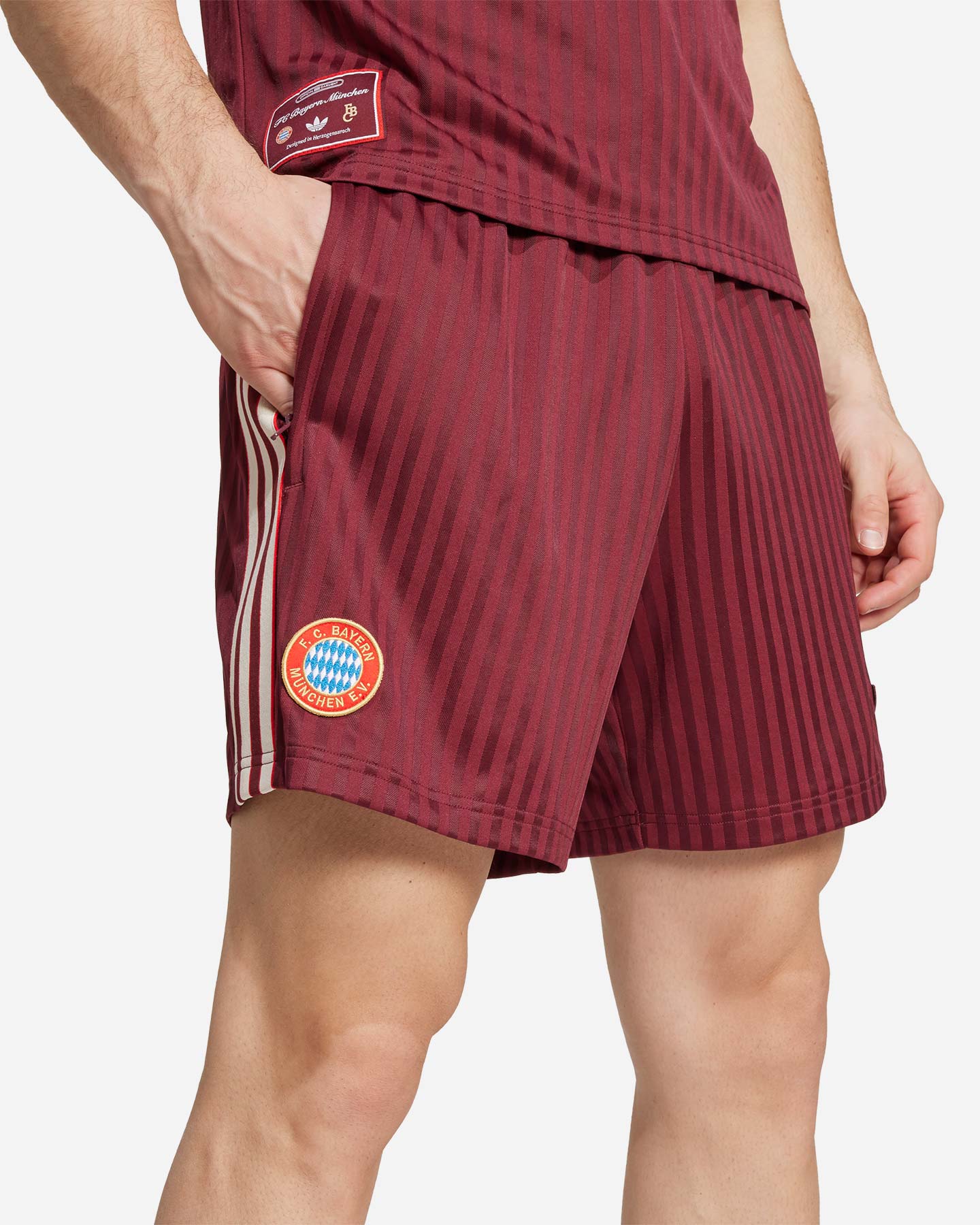 Pantaloncini calcio ufficiali ADIDAS BAYERN MONACO OG ICON 24-25 M - Rosso - 5 | Cisalfa Sport