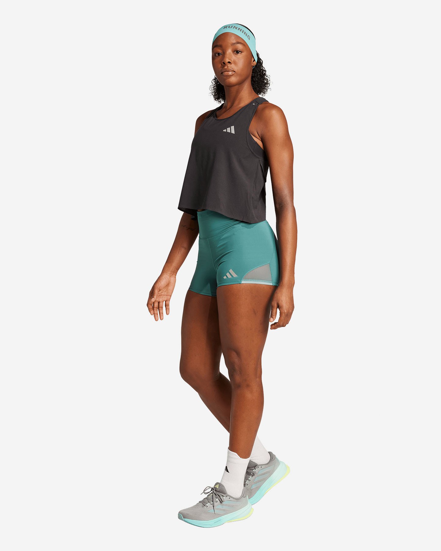 Canotta running ADIDAS ADI365 CROP W - Nero - 3 | Cisalfa Sport