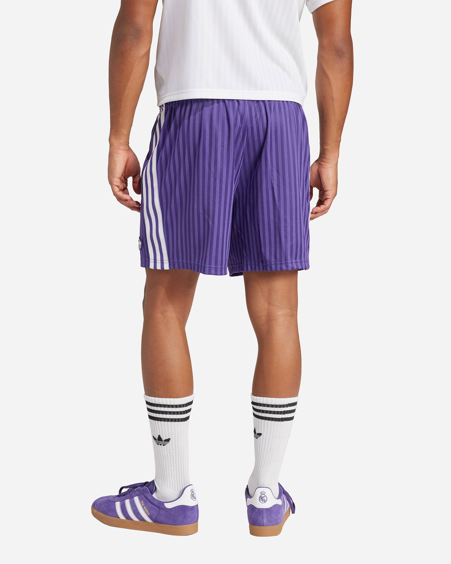 Pantaloncini calcio ufficiali ADIDAS REAL MADRID OG ICON 24-25 M - Viola - 3 | Cisalfa Sport
