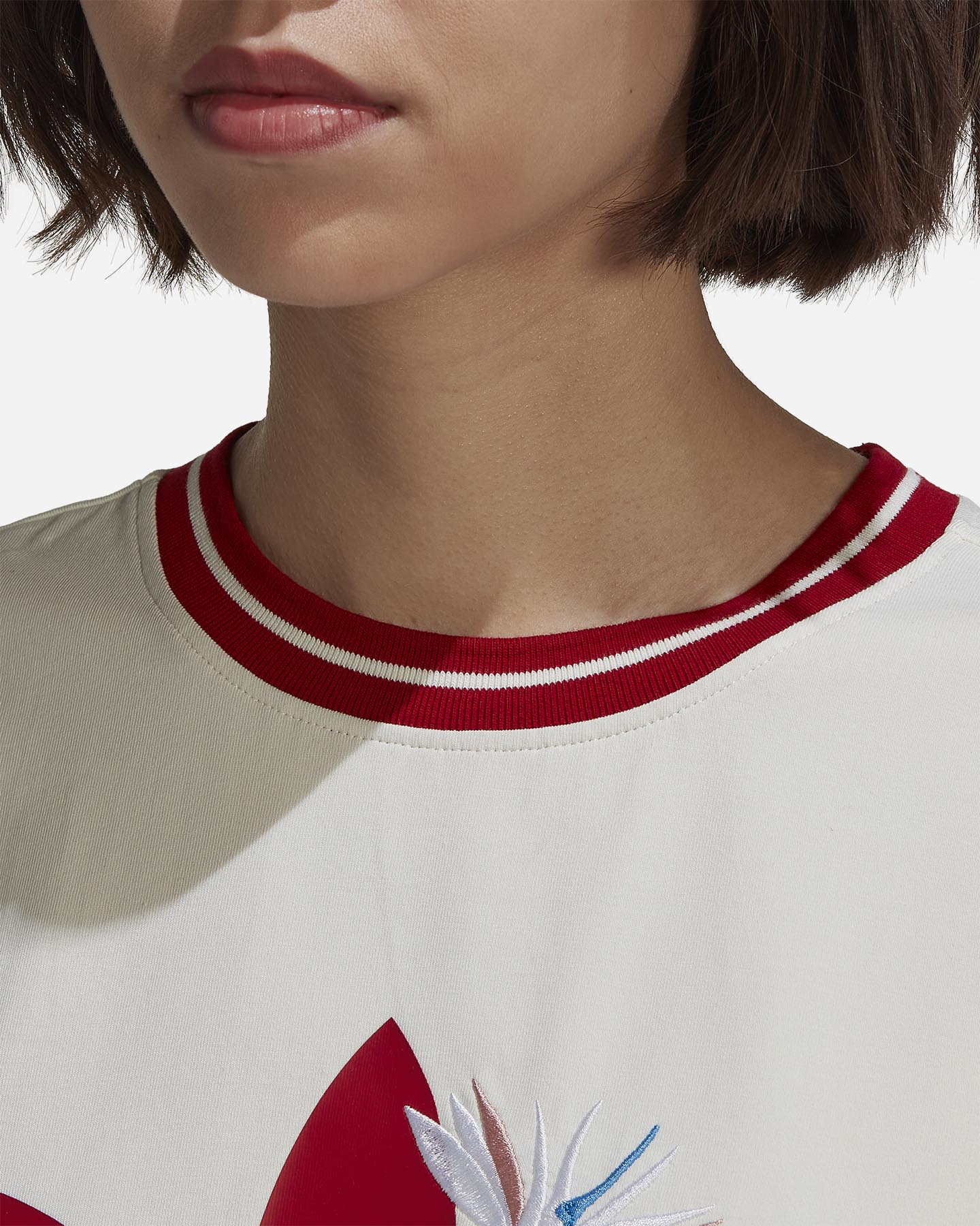 T-shirt ADIDAS ORIGINAL LOOSE THEBE W - Bianco - 4 | Cisalfa Sport