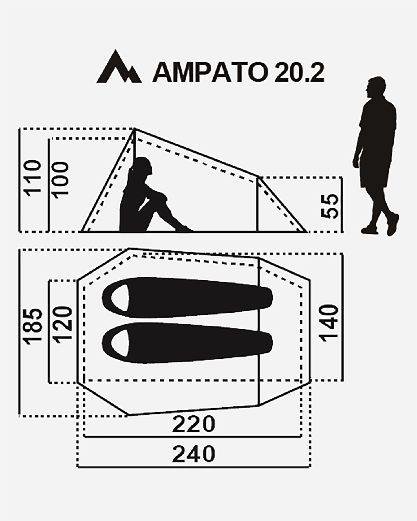 Tenda MCKINLEY AMPATO 20.2P I  - Verde - 1 | Cisalfa Sport