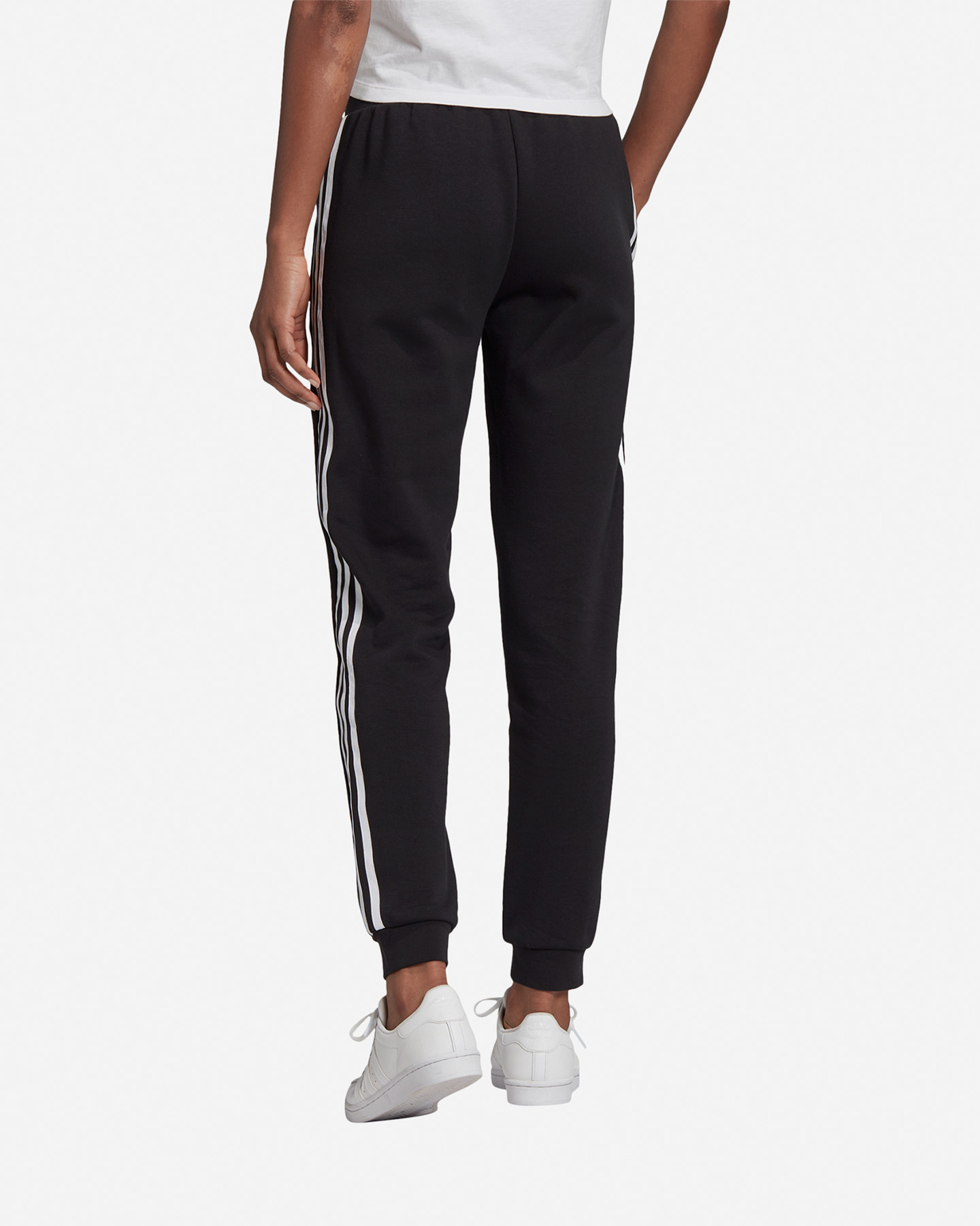 Pantalone ADIDAS ORIGINALS SLIM CUFFED W - Nero - 4 | Cisalfa Sport