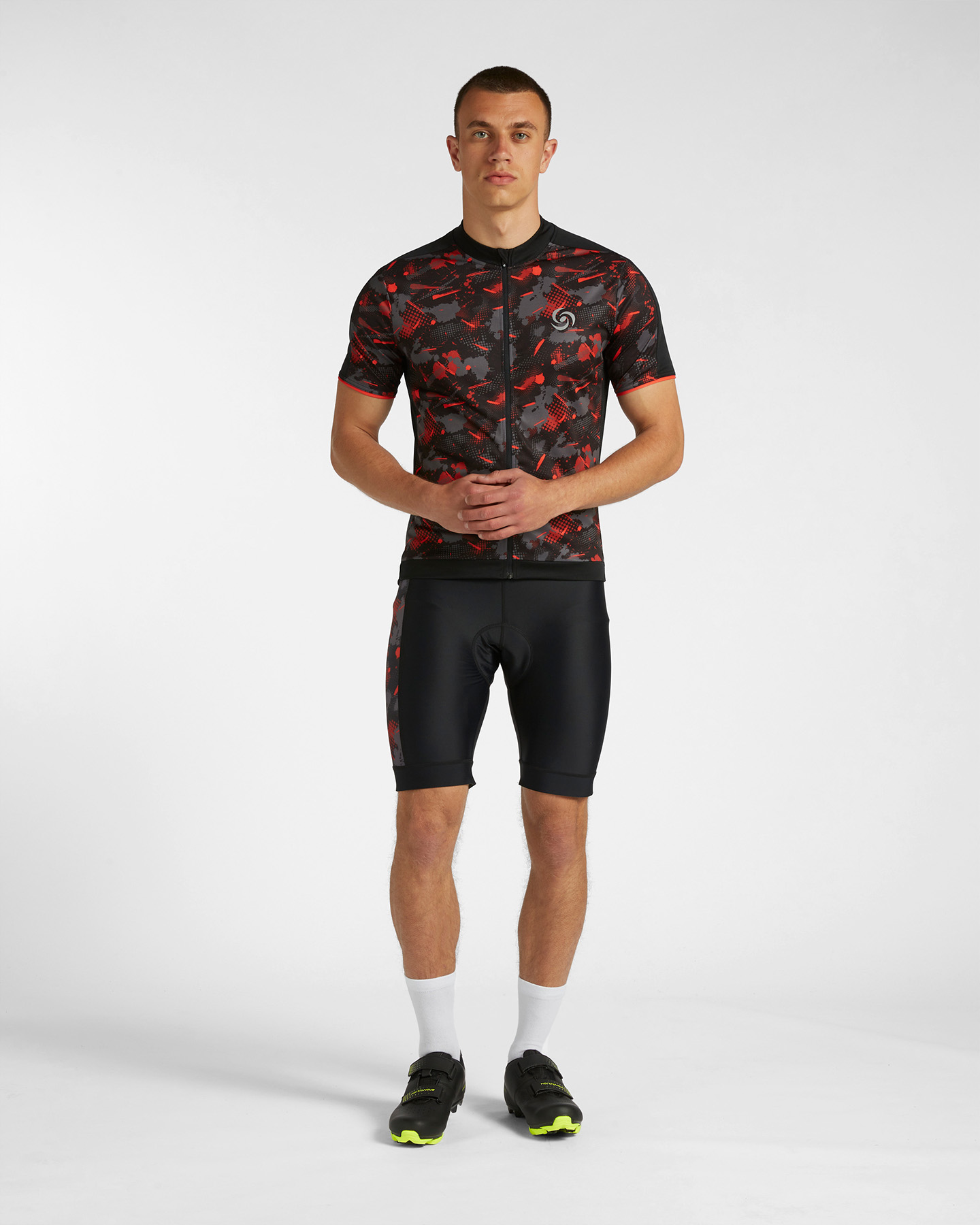 Maglia ciclismo CARNIELLI ALL OVER PRINTED M - Nero - 1 | Cisalfa Sport