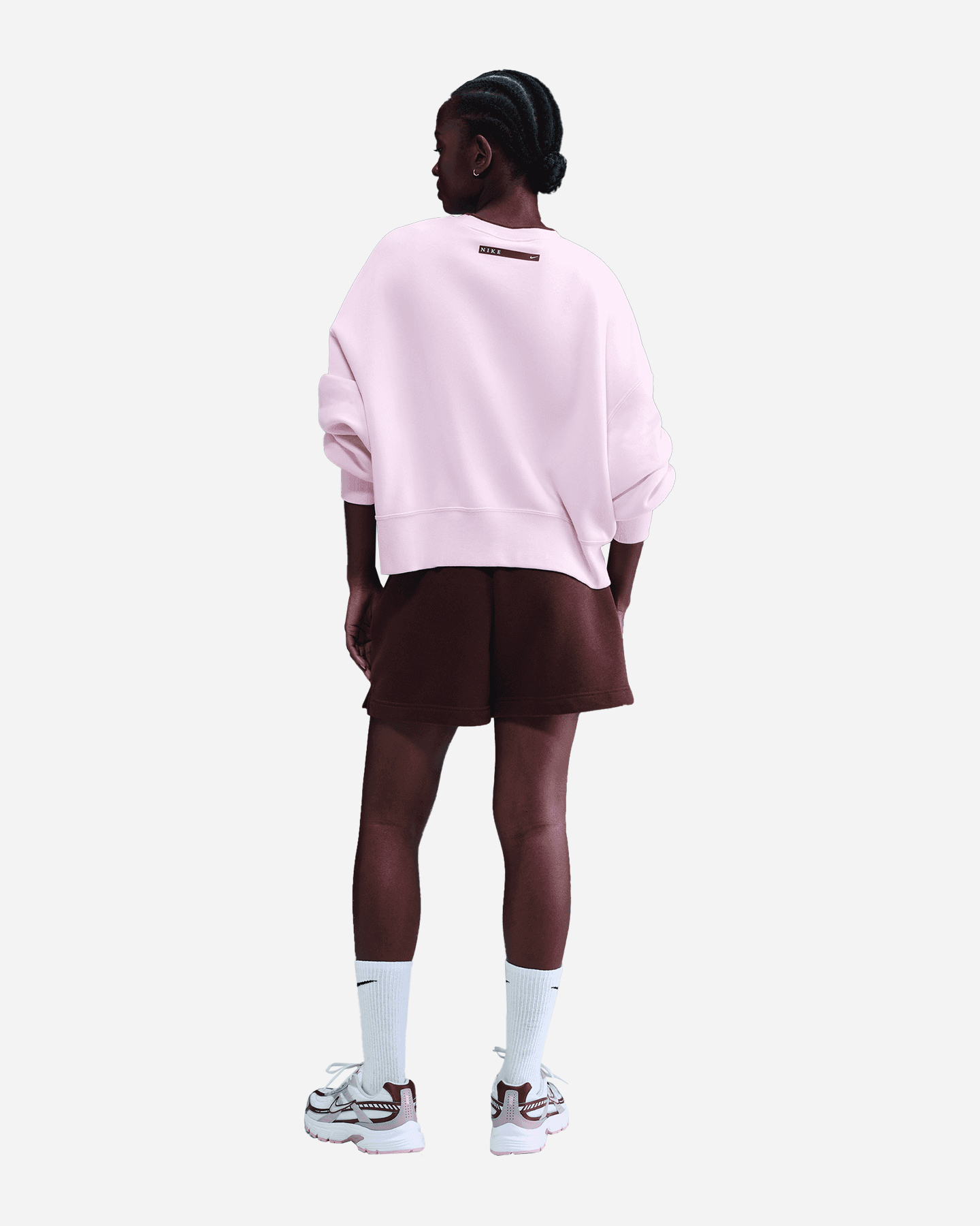 Felpa NIKE BIG LOGO LIFE SWOOSH W - Rosa - 2 | Cisalfa Sport