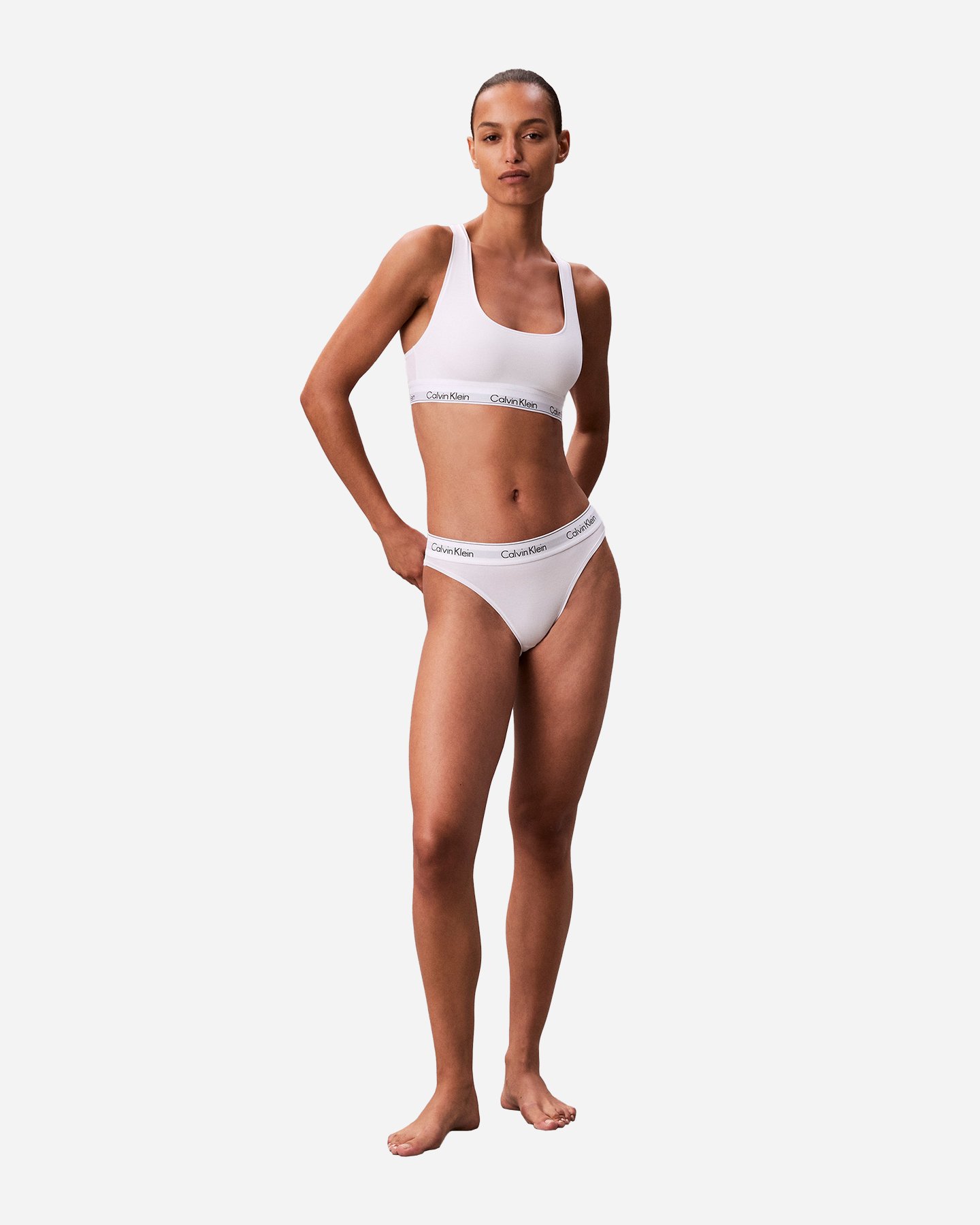 Reggiseno CALVIN KLEIN UNDERWEAR BRALETTE UNLINED W - Bianco - 4 | Cisalfa Sport