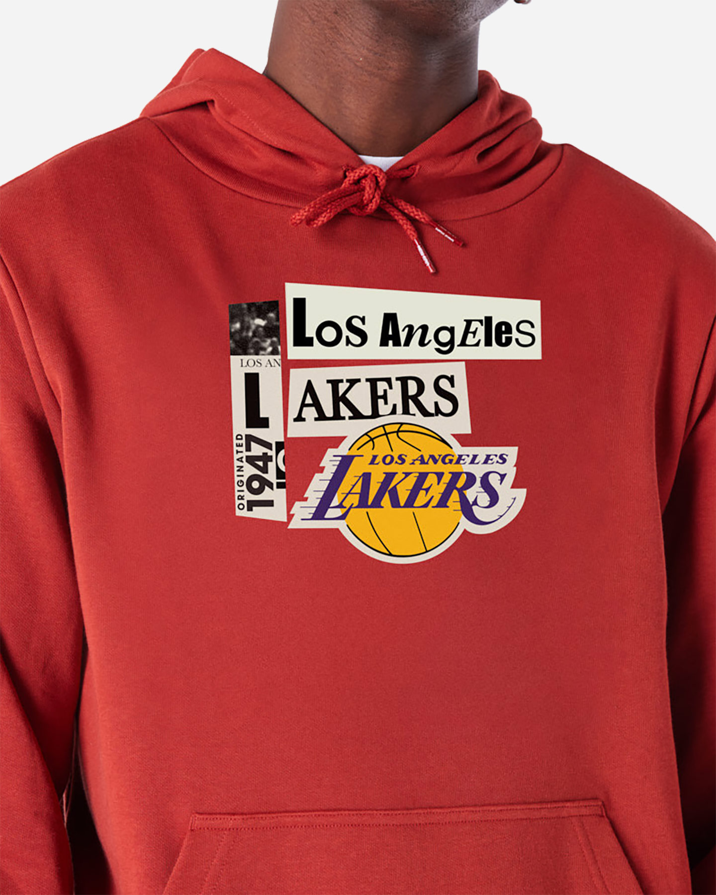 Abbigliamento basket NEW ERA 9FORTY NEWSPAPER LAKERS M - Rosso - 2 | Cisalfa Sport