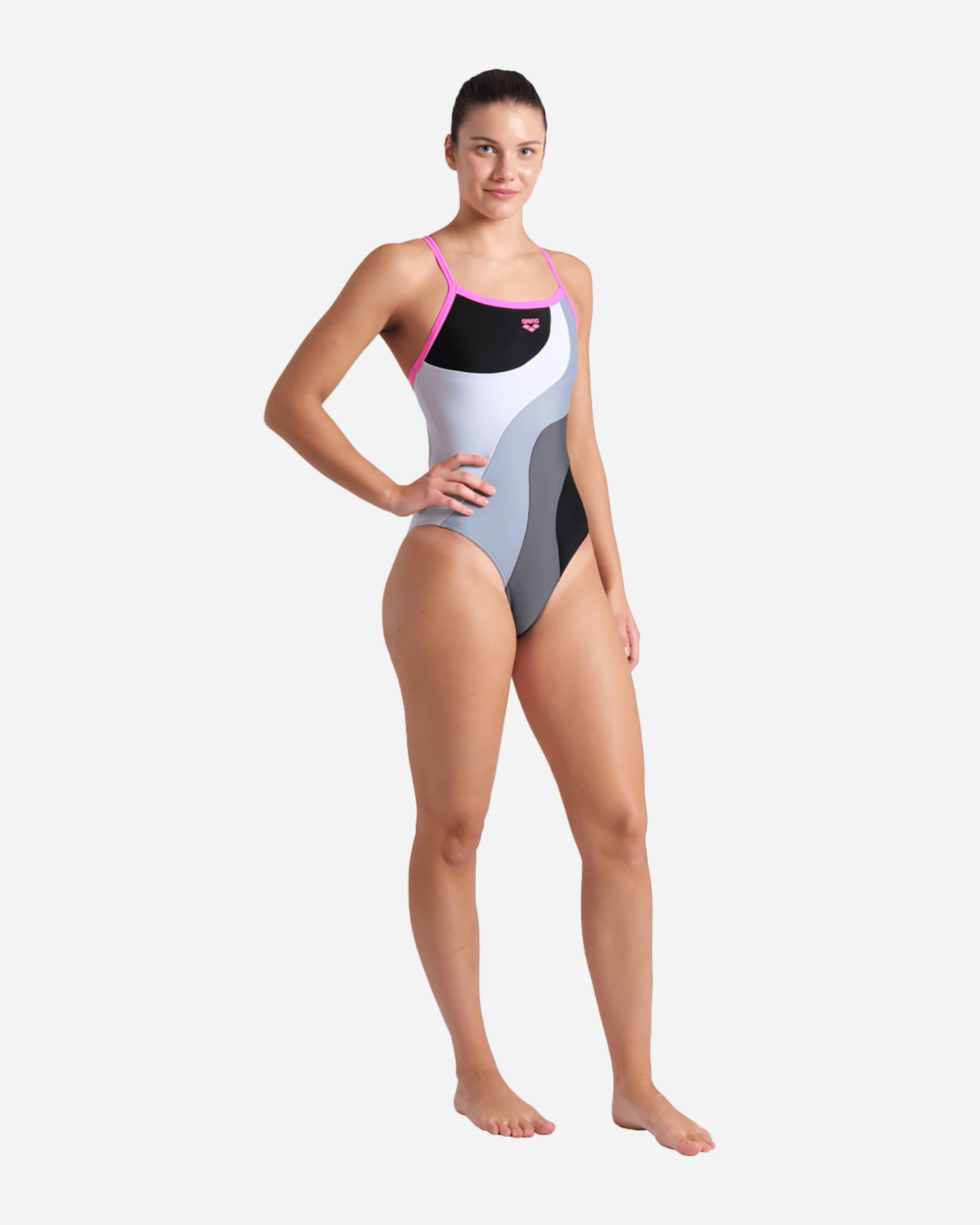 Costume piscina ARENA MIULTI SLICES W - Nero - 2 | Cisalfa Sport