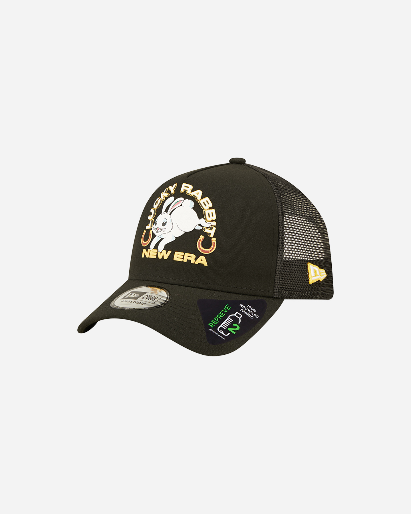 Cappellino NEW ERA TRUCKER SIGN LUCKY RABBIT BULLS  - Nero - 0 | Cisalfa Sport