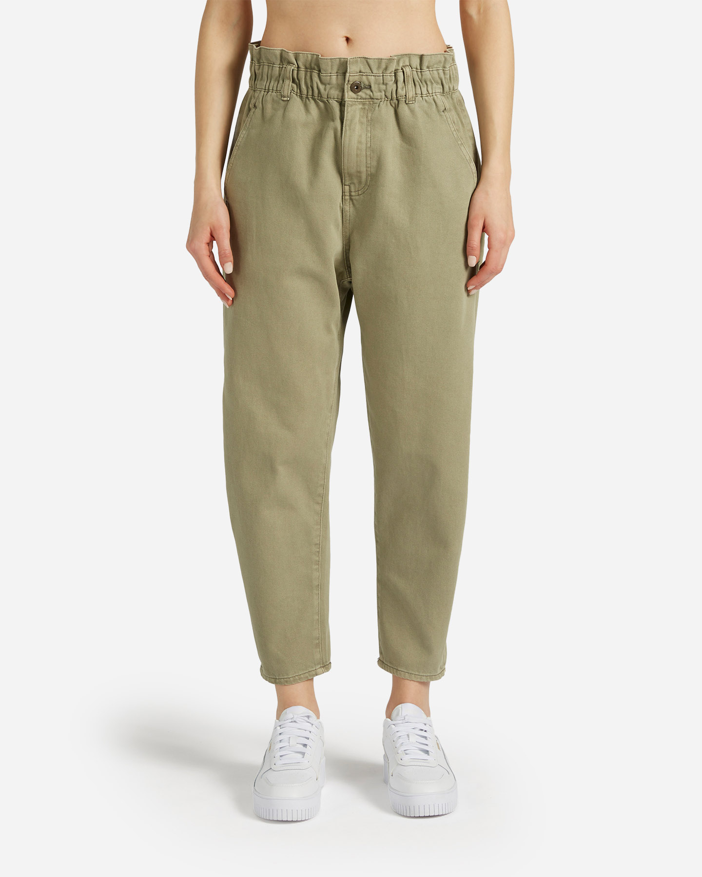 Pantalone MISTRAL BAGGY PAPERBAG W - Verde - 0 | Cisalfa Sport