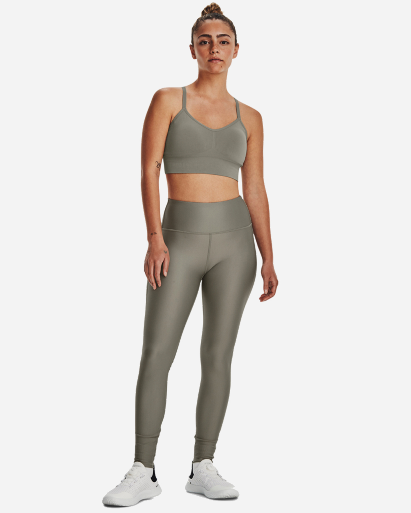 Leggings UNDER ARMOUR BIG LOGO W - Verde - 2 | Cisalfa Sport