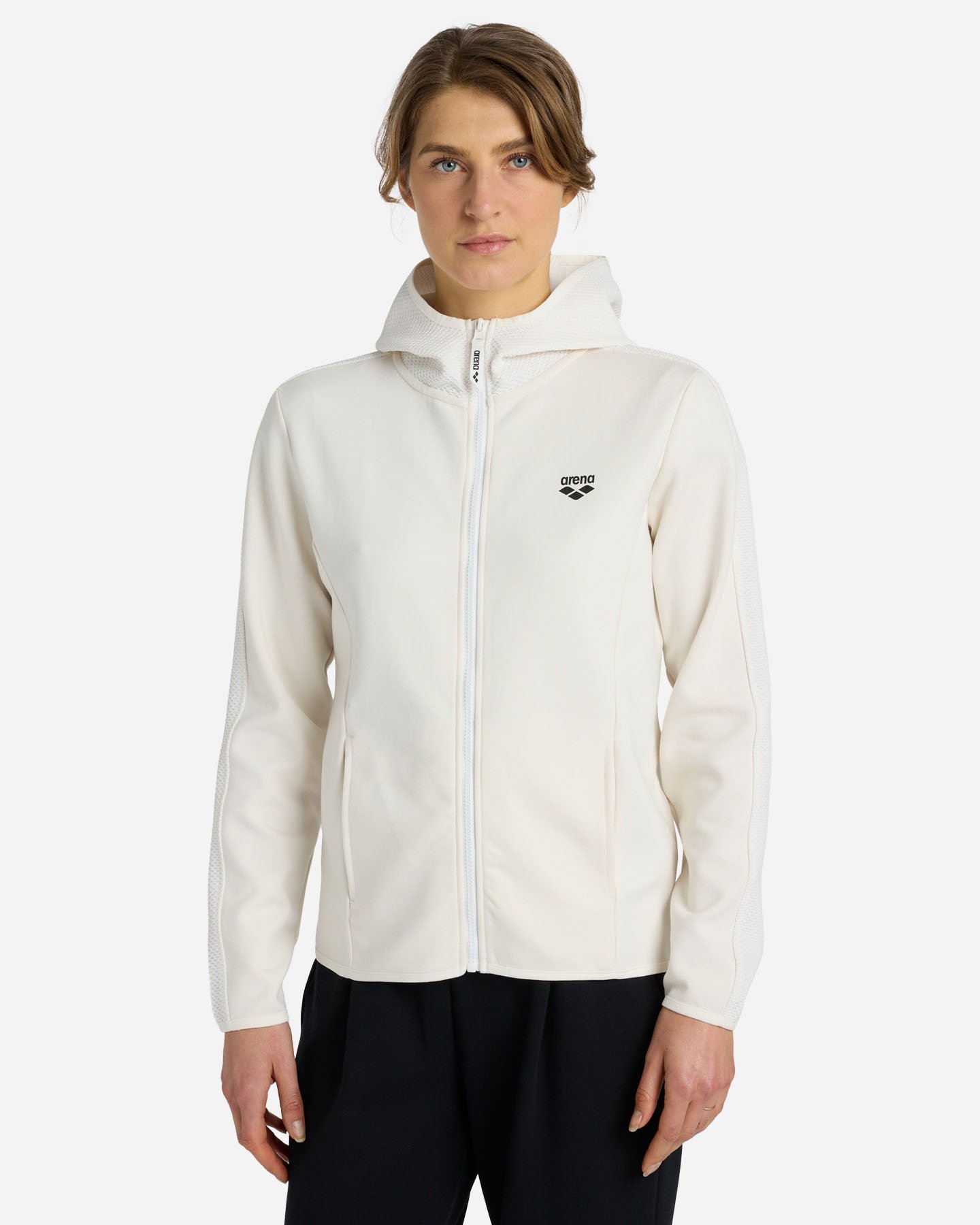 Felpa ARENA ATHLETIC PROGRESS W - Bianco - 1 | Cisalfa Sport